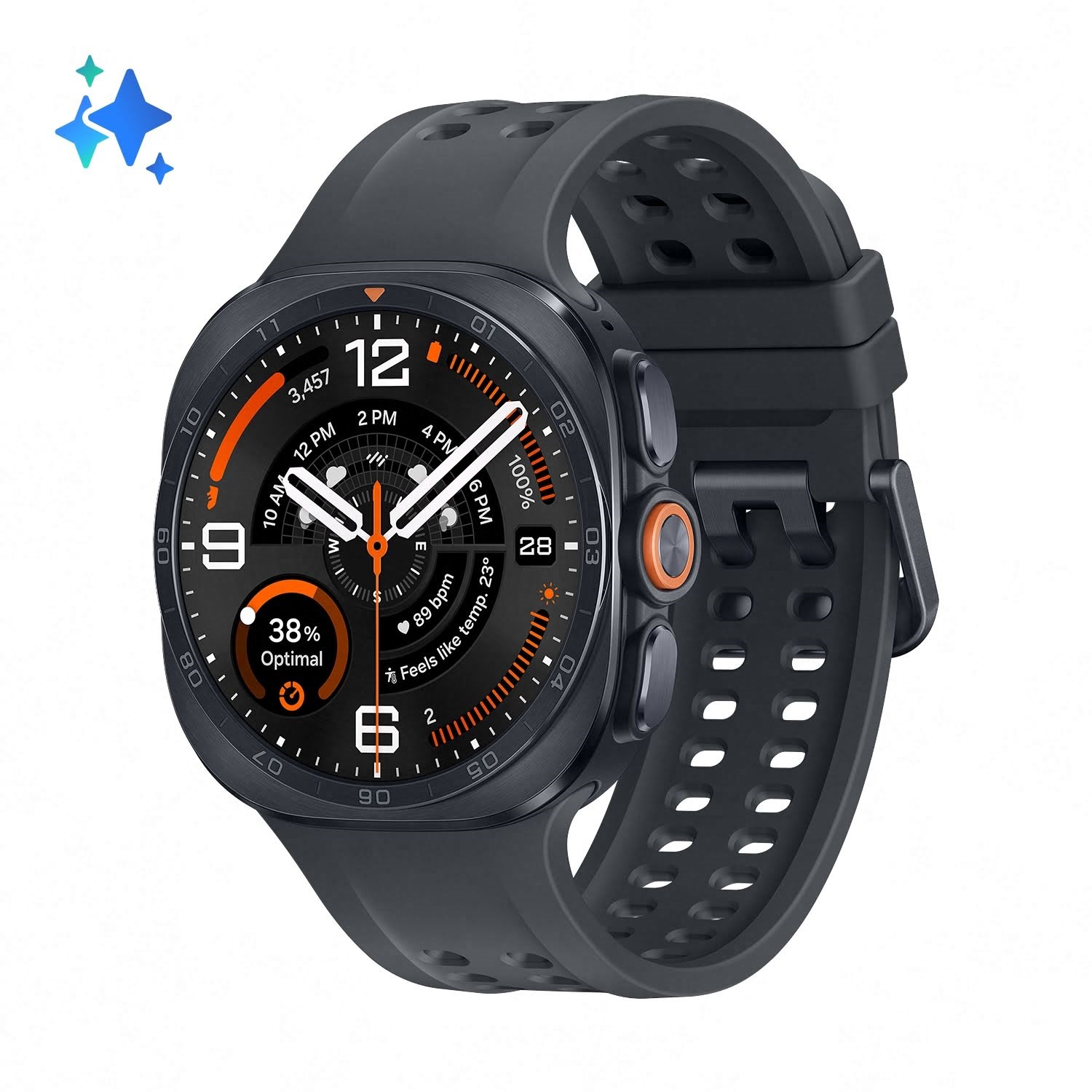 Samsung Galaxy Watch Ultra2 - Titanium Grey Smartwatch Grå SM-L715FZKAEUB