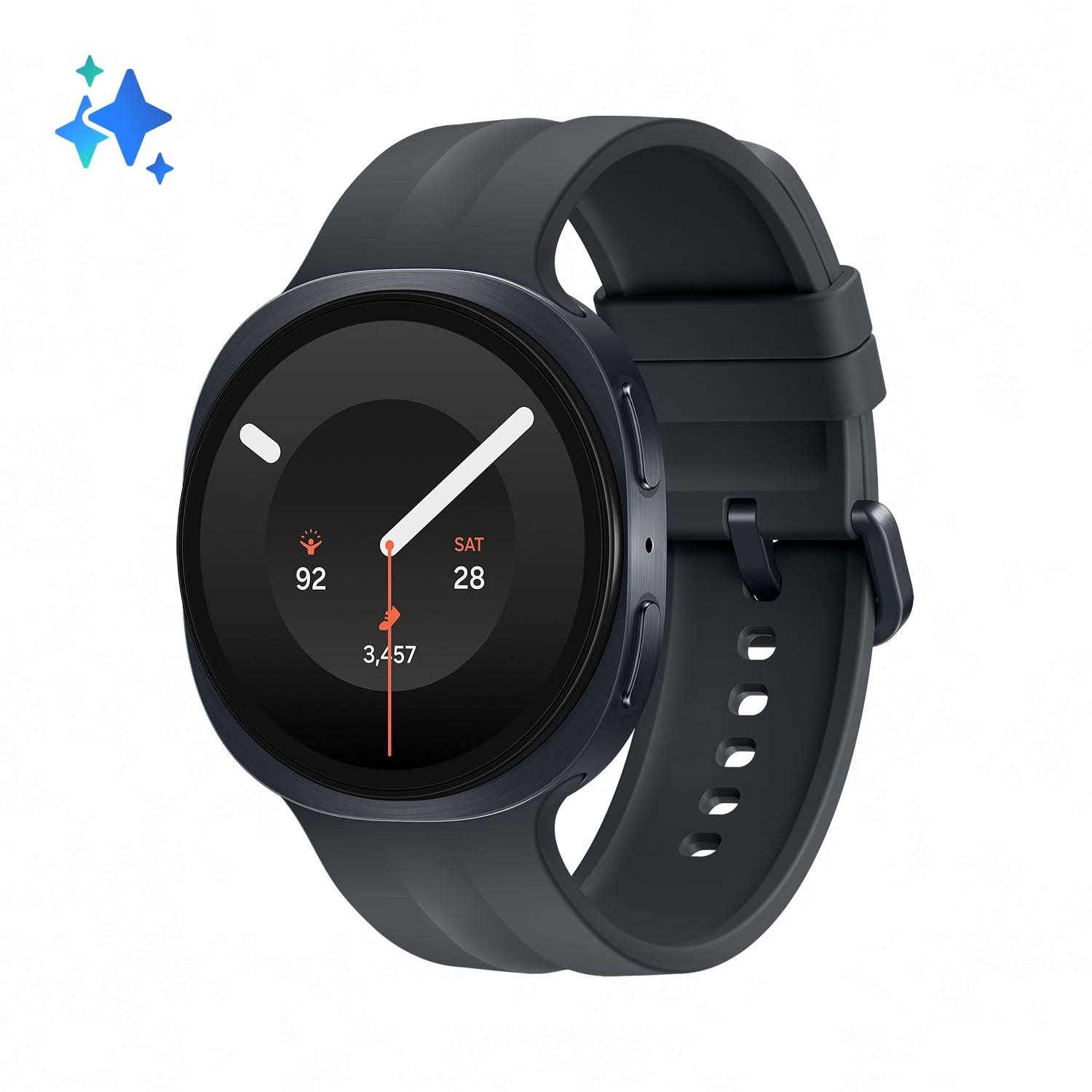 Samsung Galaxy Watch9 44mm - Graphite Smartwatch Sort SM-L350NZKAEUB
