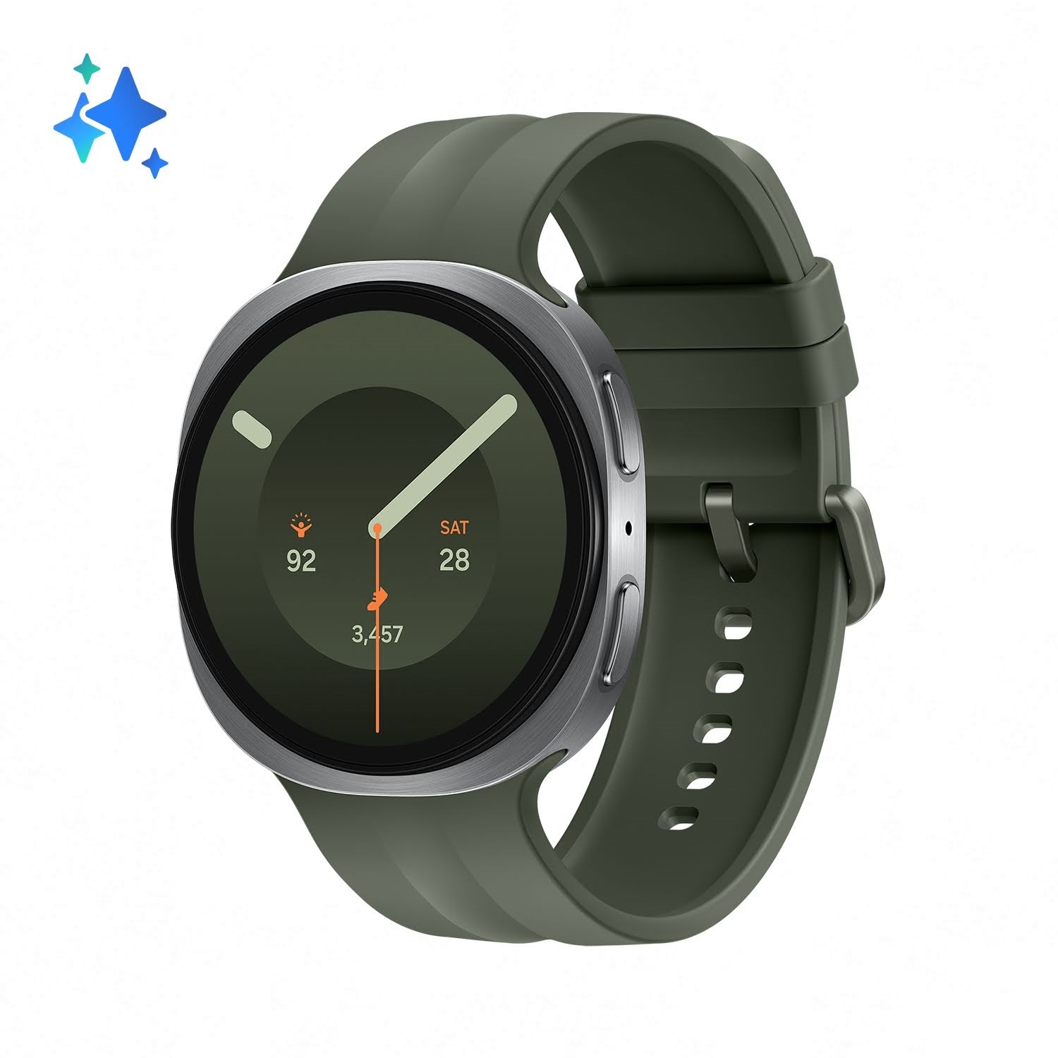 Samsung Galaxy Watch9 44mm - Silver Smartwatch Sølv SM-L350NZSAEUB