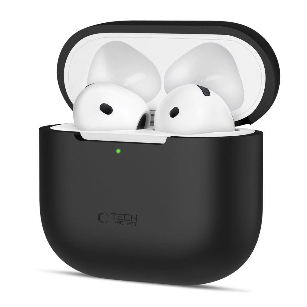 Tech-Protect Silicone Case for Apple AirPods 4 - Black Mobilcover 5906302370115