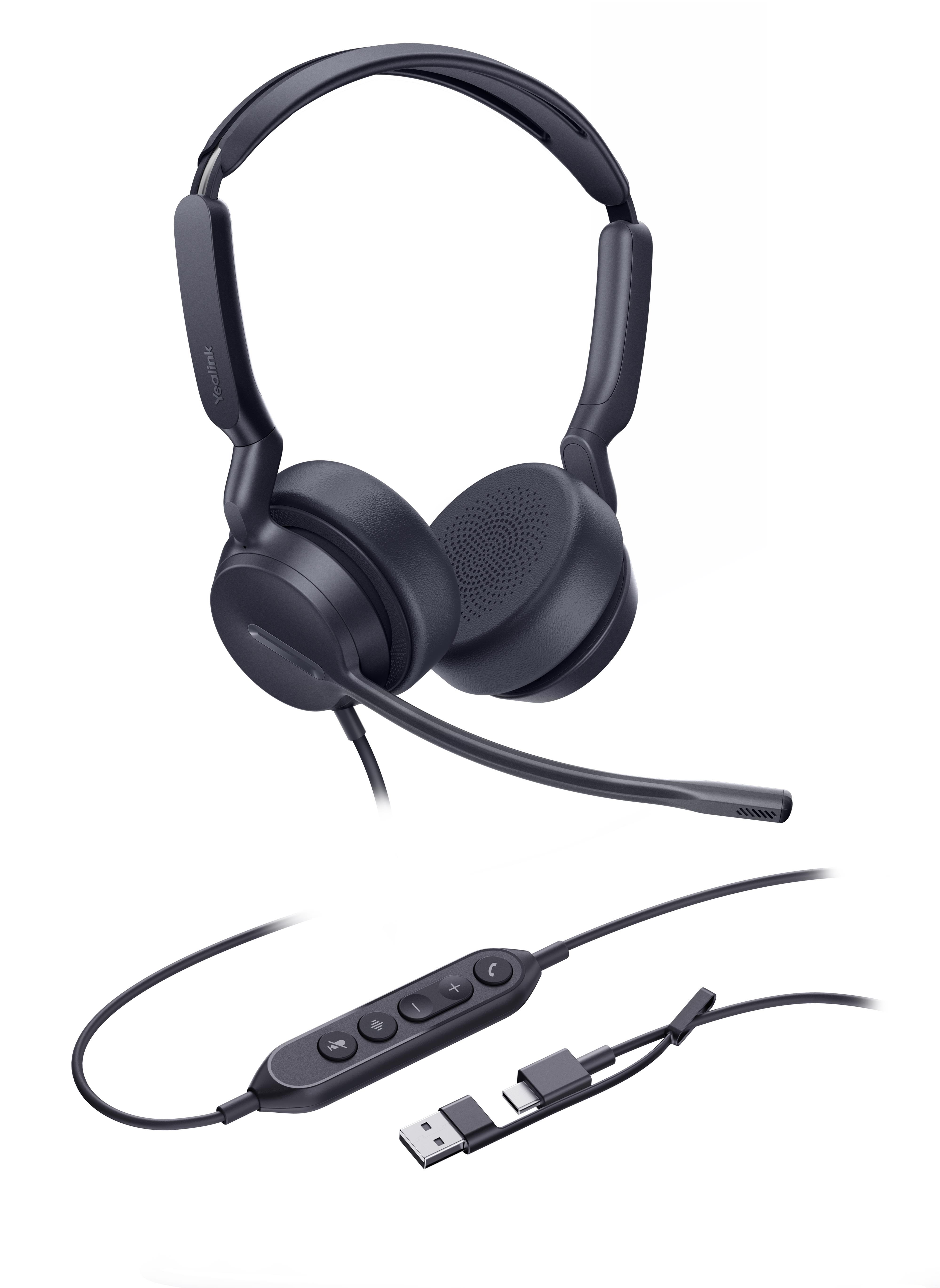 Yealink UH42 Dual - UC - USB-C/A Hovedtelefoner Og Headset Sort 1308215