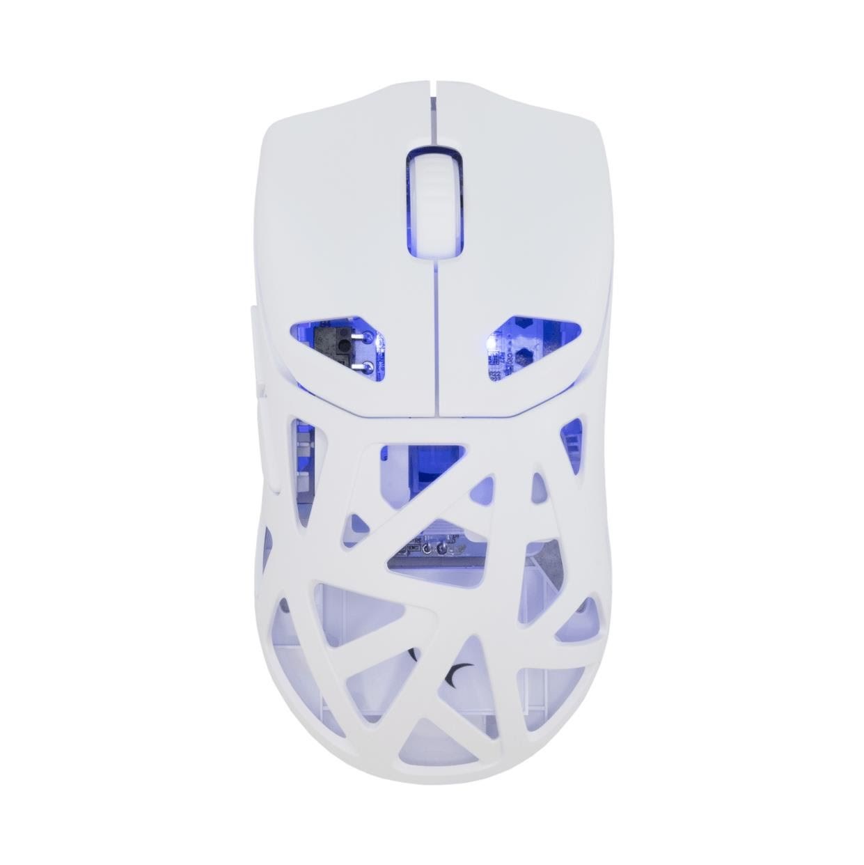 White Shark DAGONET Wireless (White) - Gaming Mus - Optisk - 6 knapper - Hvid
