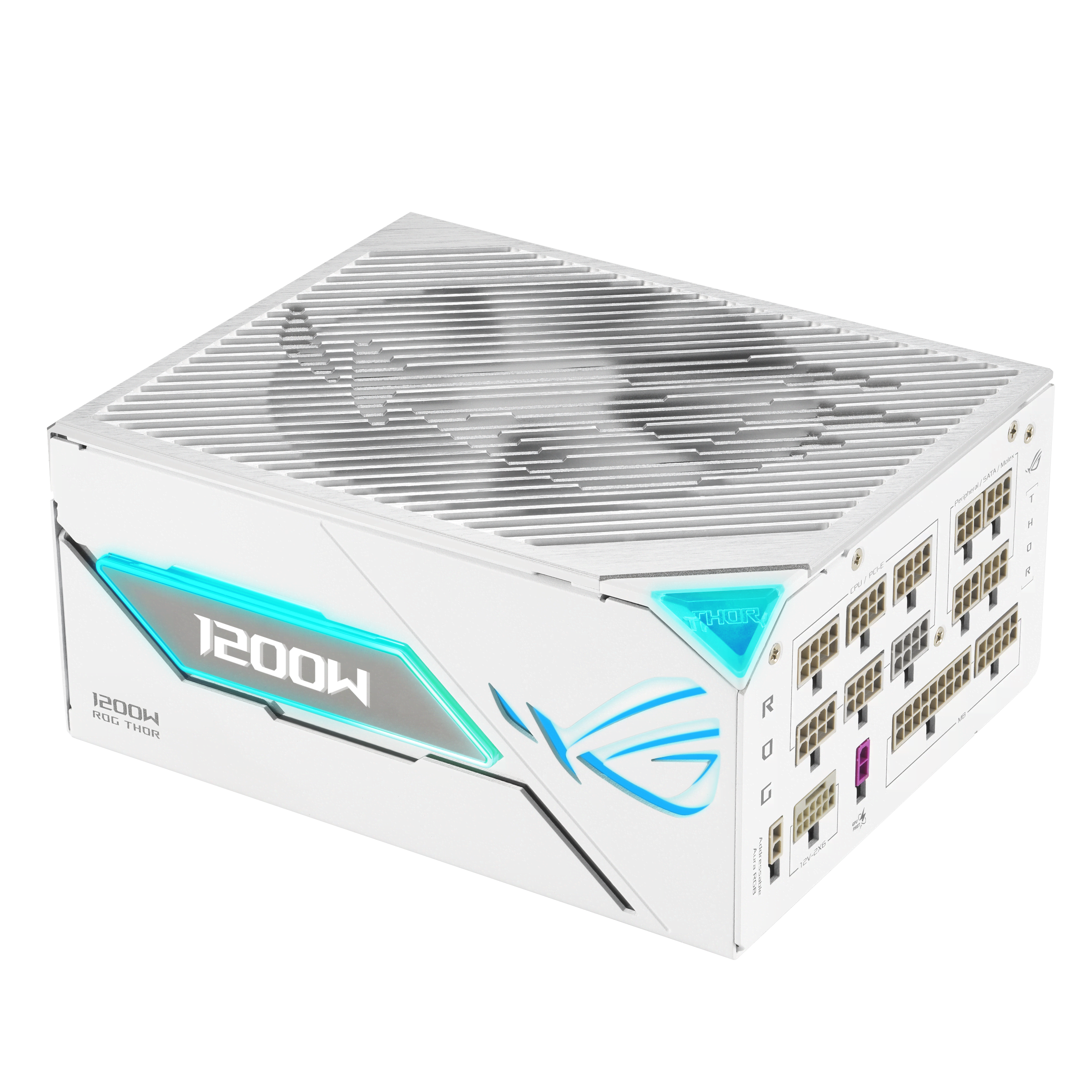 ASUS ROG THOR 1200W Platinum III White (ROG Equalizer) Strømforsyning - 1200 Watt - ATX 3.1 - 80 Plus Platinum certified