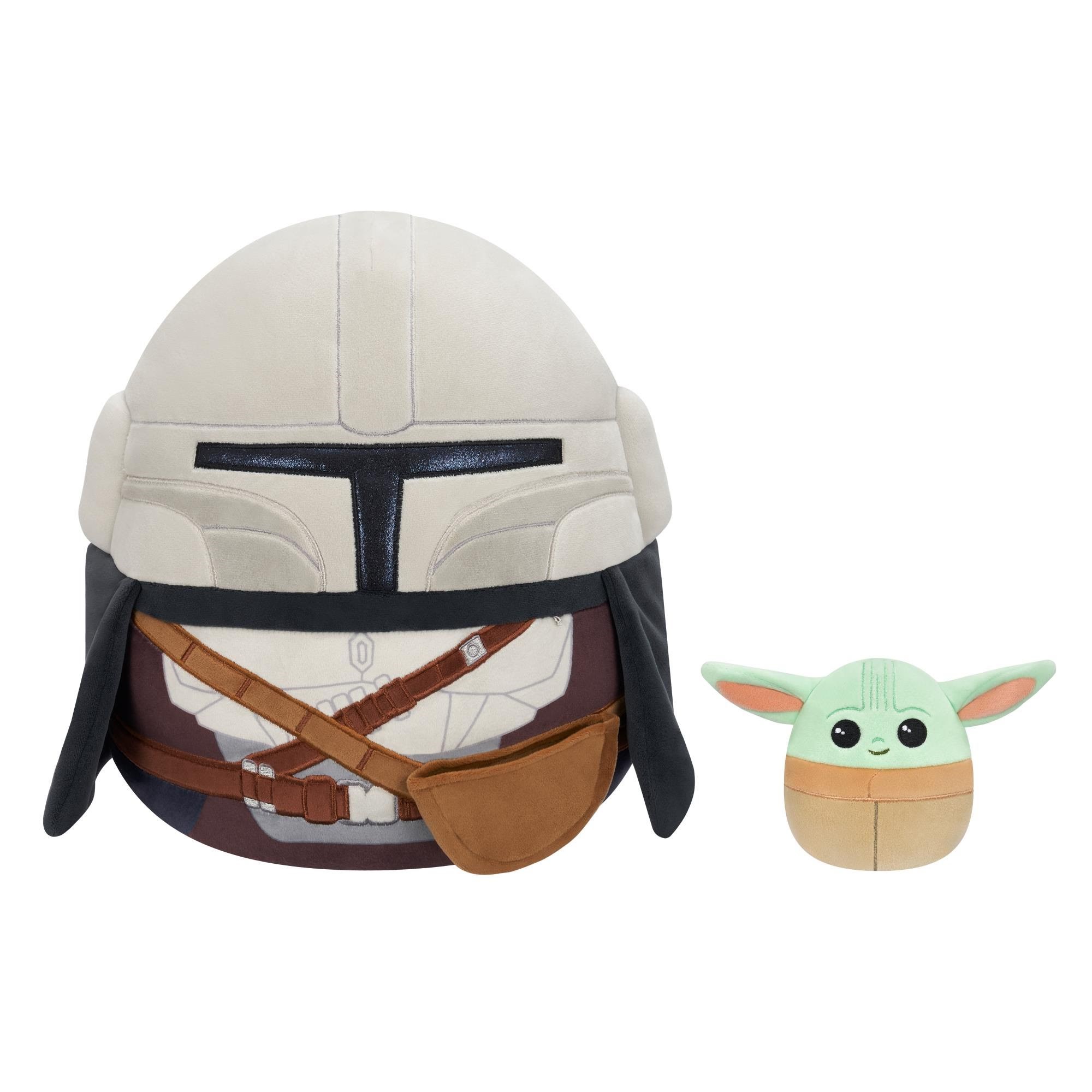 Squishmallows 30 cm Mandalorian and 9 cm Grogu Bamser 270560