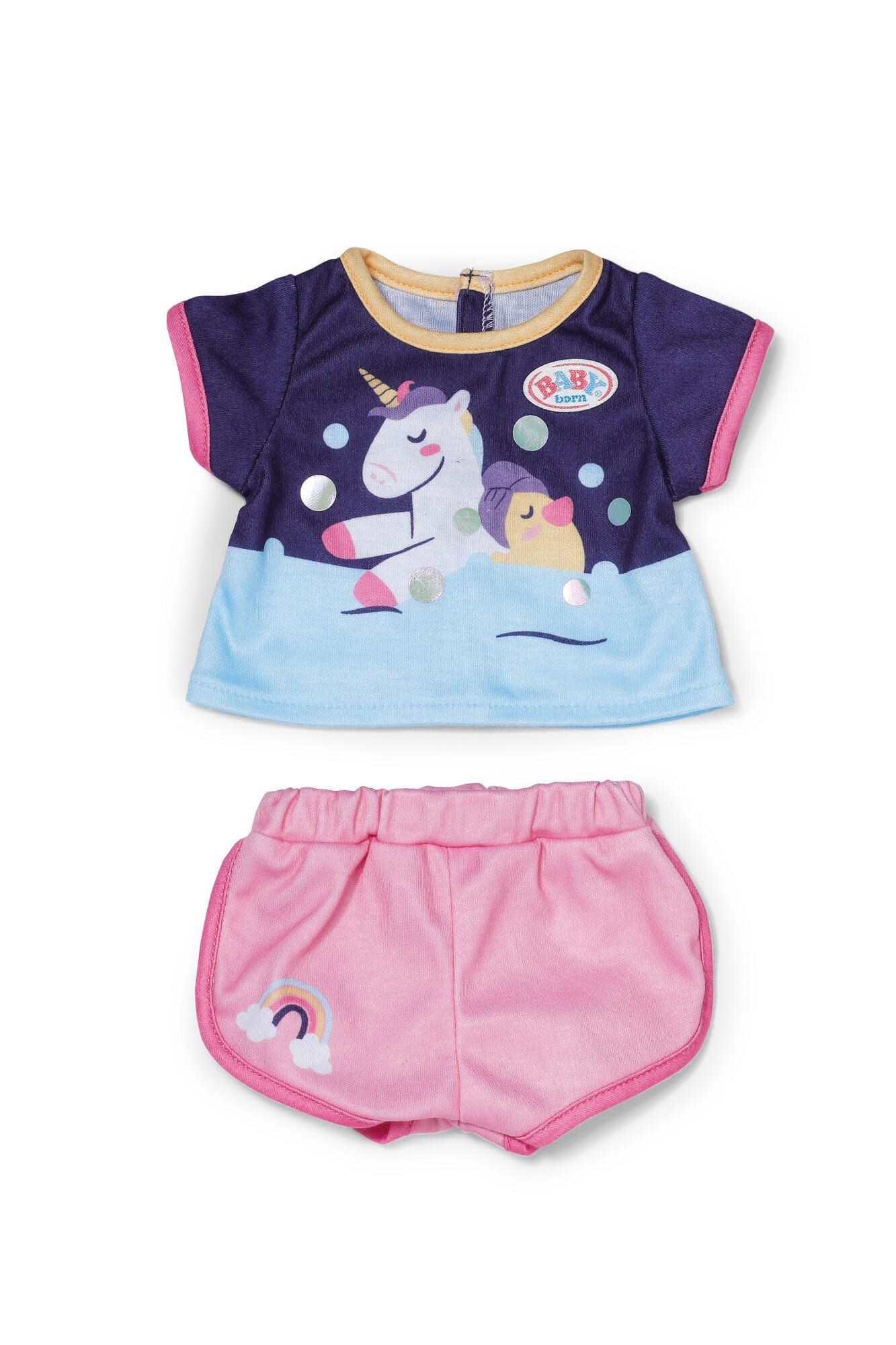Baby Born Unicorn Short Pyjamas 43cm Dukker Og Dukketilbehoer 839256