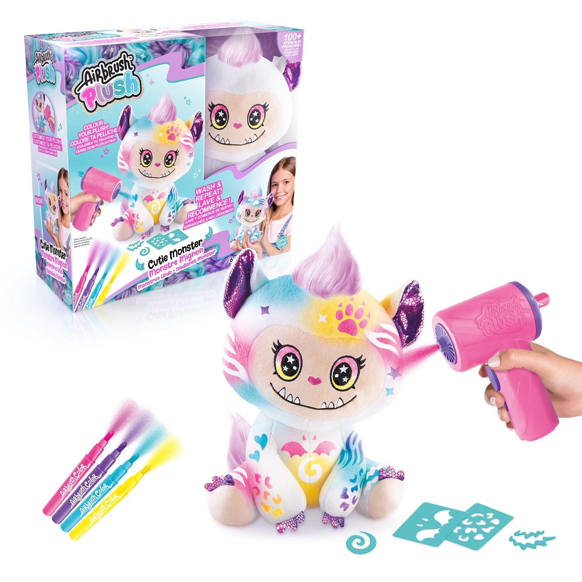 Airbrush Plush Cutie Monster 20cm Kreativt Legetøj 26078