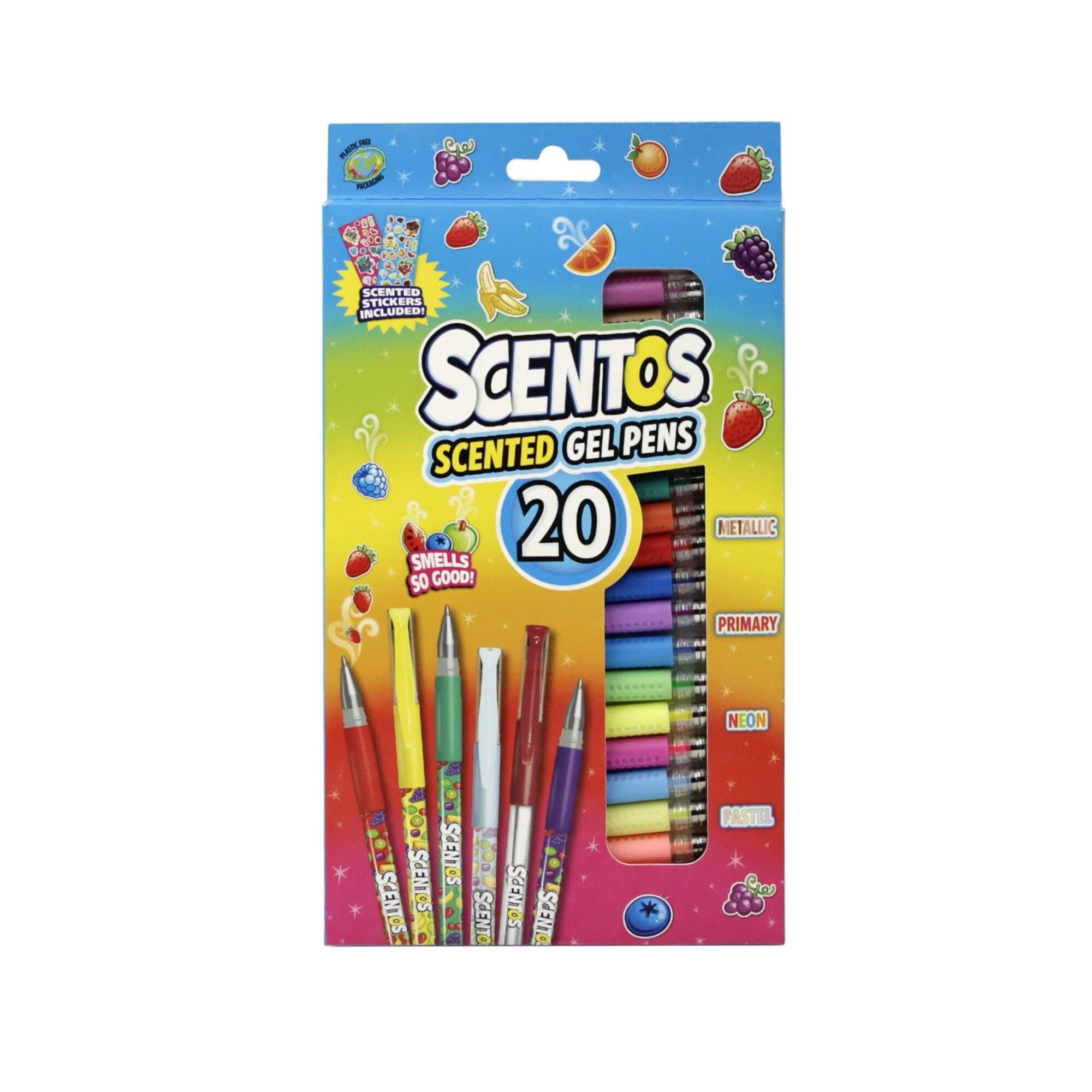 Scentos Gel Pens 20 pcs CDU Kreativt Legetøj 2621032