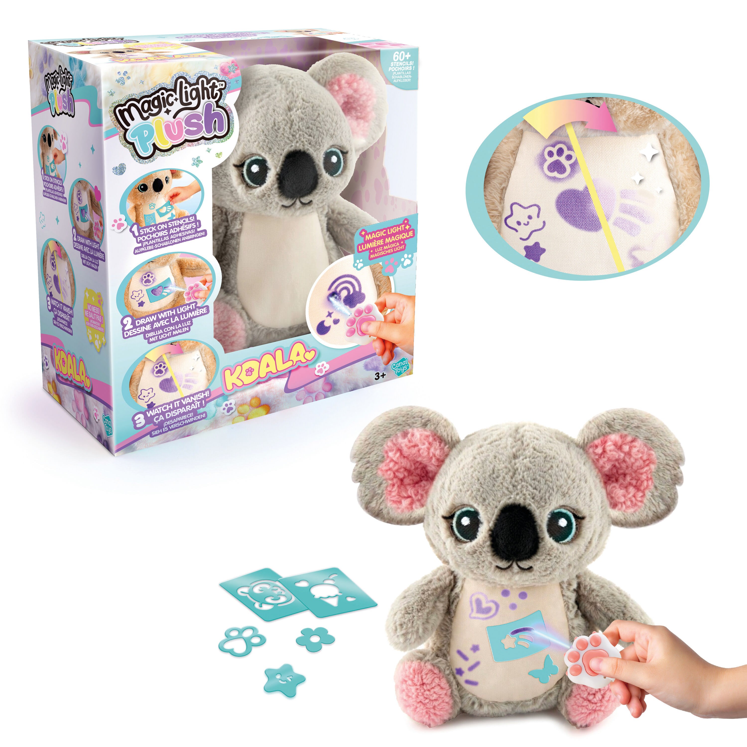 Airbrush Plush MAGIC LIGHT PLUSH Kids Koala Figur 26091