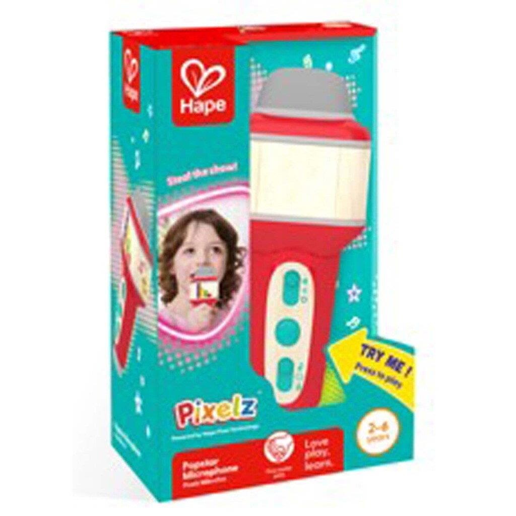 Hape Pixelz Popstar Microphone Babylegetøj E0704K