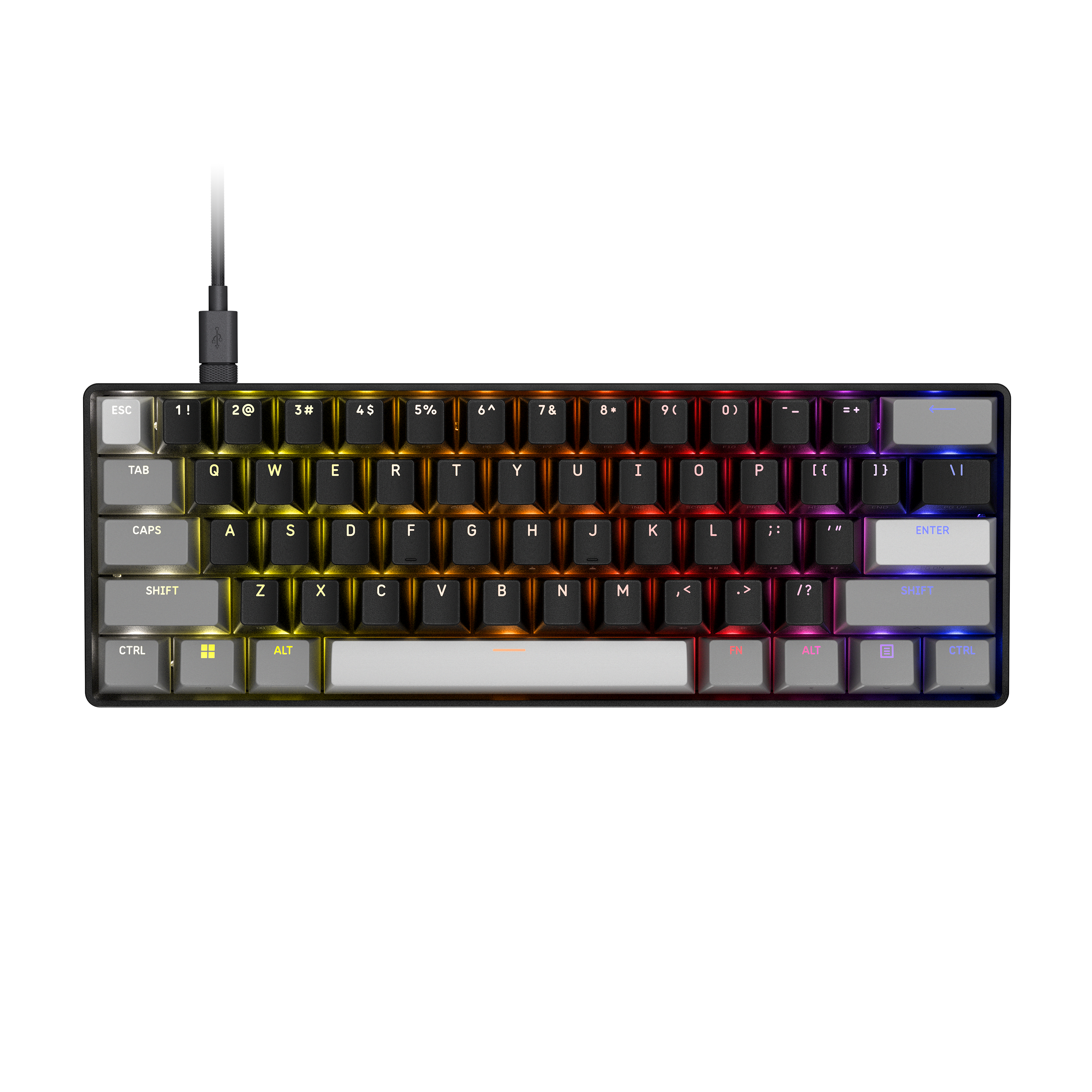 Corsair CLIPPER PRO MINI 60 - Gaming Tastatur - Uden Numpad - Nordisk - Sort