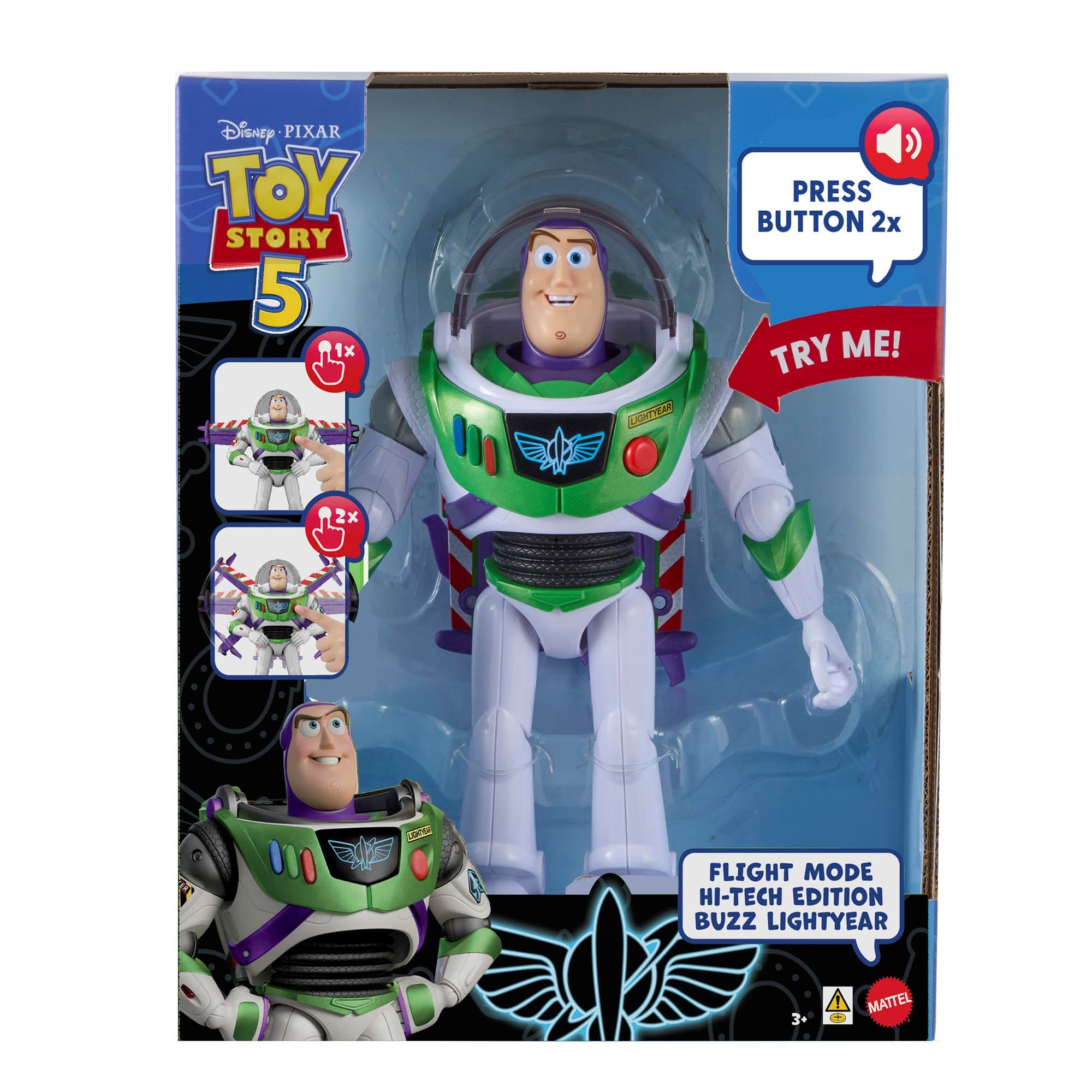 Toy Story 5 Launch Ready Hi-Tech Buzz 30cm Figur JKL97