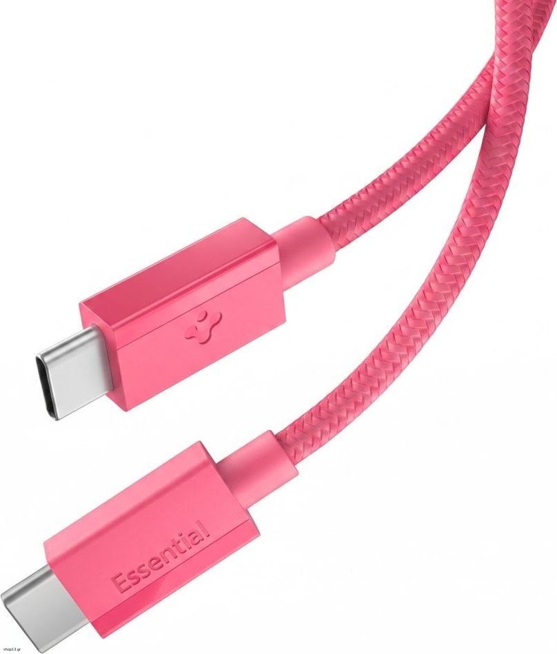 Spigen Essential USB-C to USB-C 60W Cable - 100cm - Pink Usb Kabel ACA10414