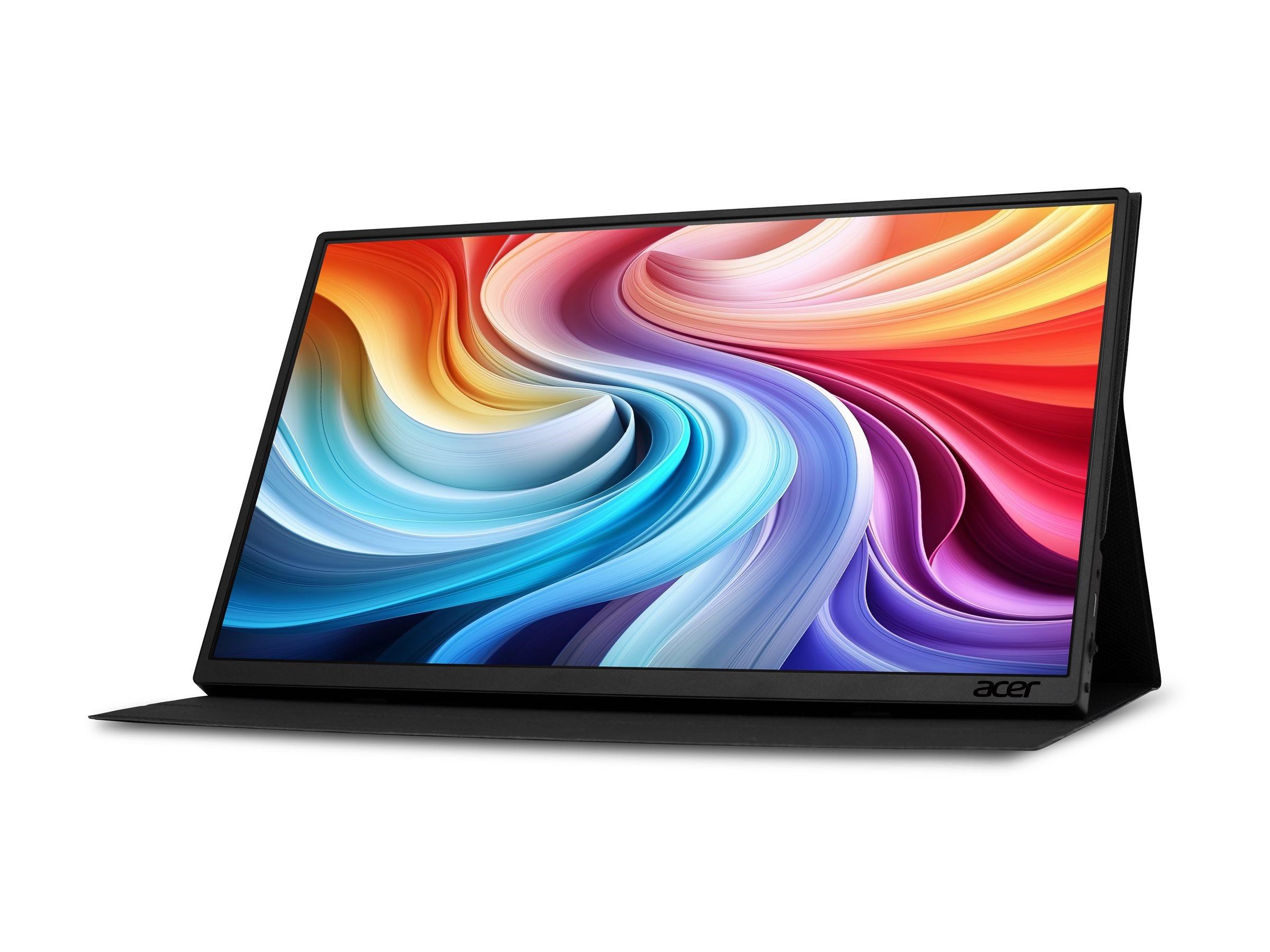 15.6" Acer PM161QT bmiuuux - PM1 Series - LCD monitor - Full HD (1080p) - 15.6" - HDR Computerskærm Black UM.ZP1EE.007