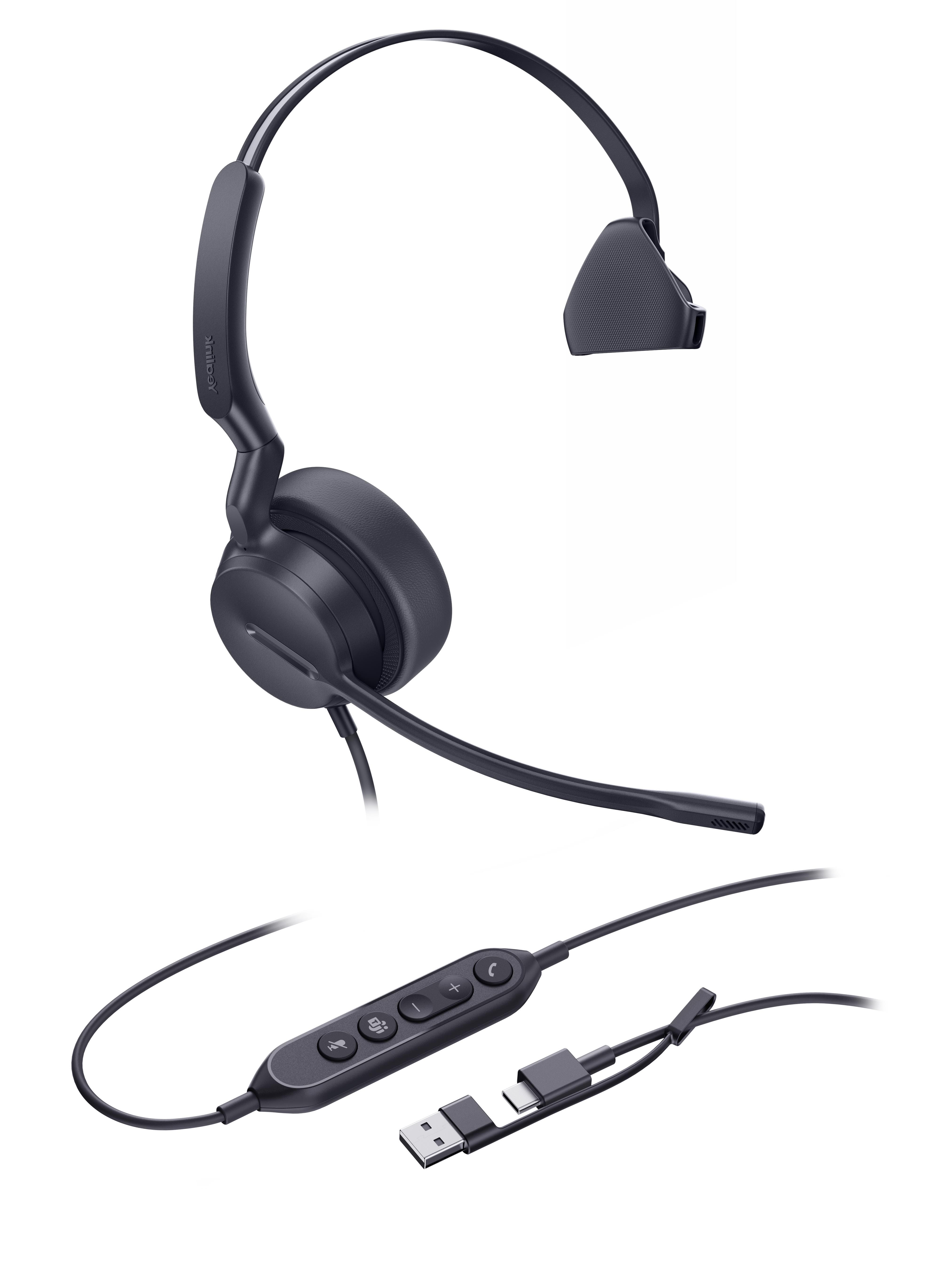 Yealink UH42 Mono - Teams - USB-C/A Hovedtelefoner Og Headset 1308216