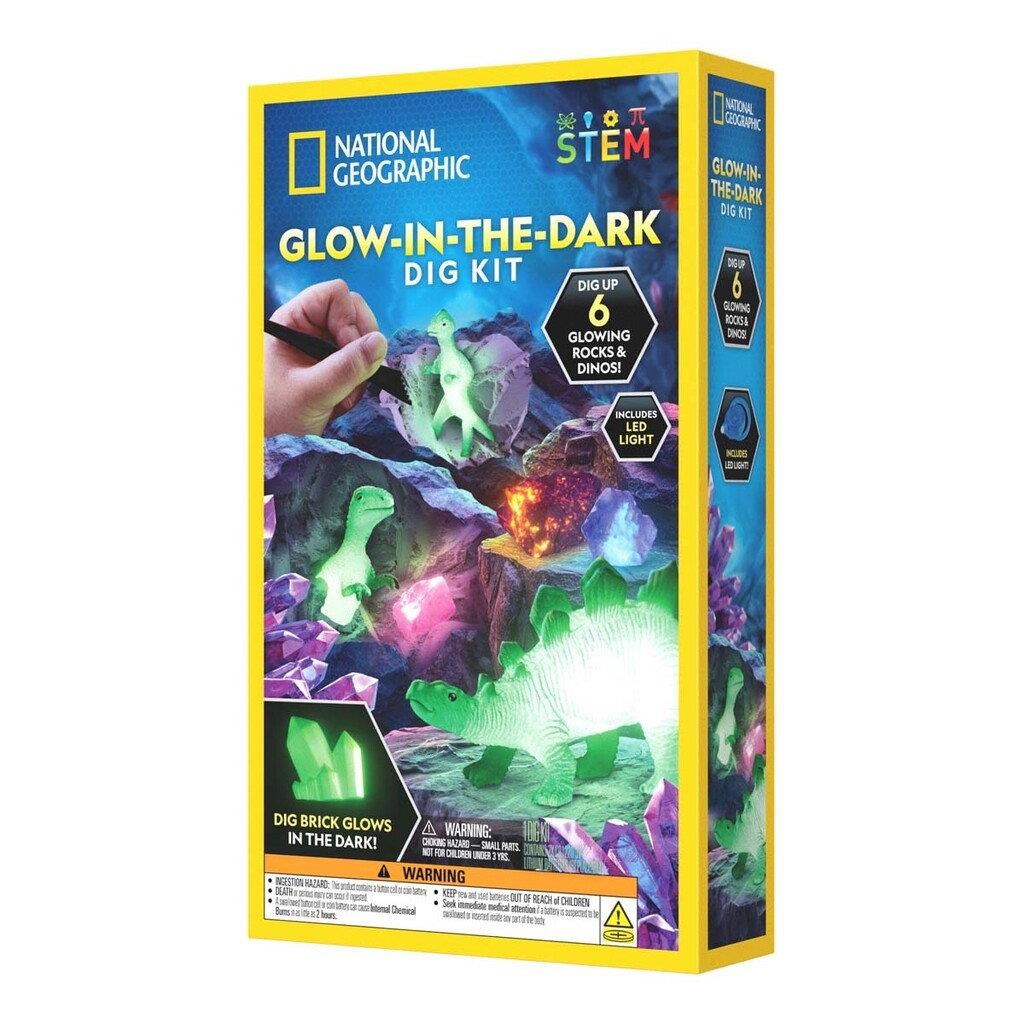 National Geographic Glow In The Dark Dino Dig Kit Kreativt Legetøj RTNGGIDDIG