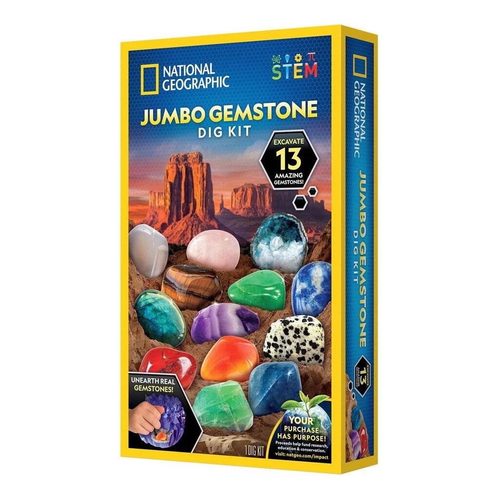 National Geographic Jumbo Gemstone Dig Kit Kreativt Legetøj RTNGGEM13