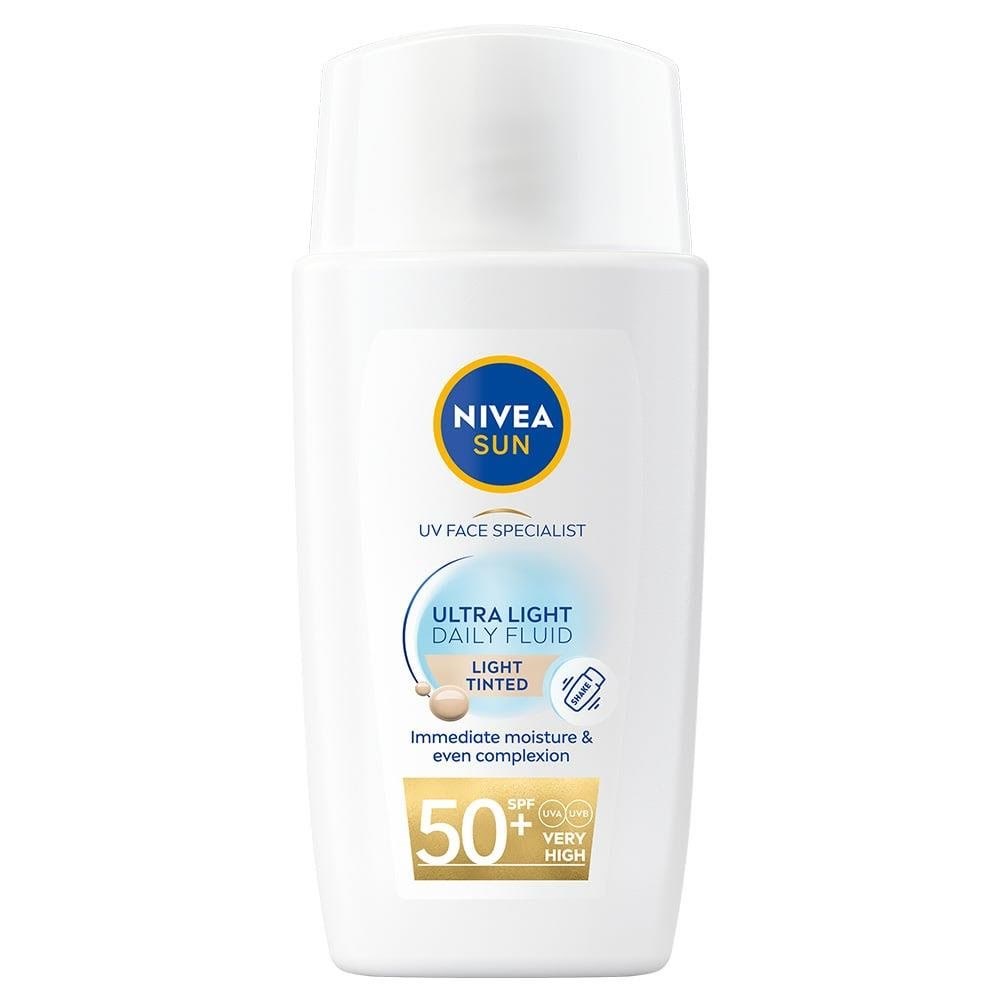 Nivea UV Face Ultra Fluid Light Tinted SPF50+ - 40 ml Ansigtspleje 95288