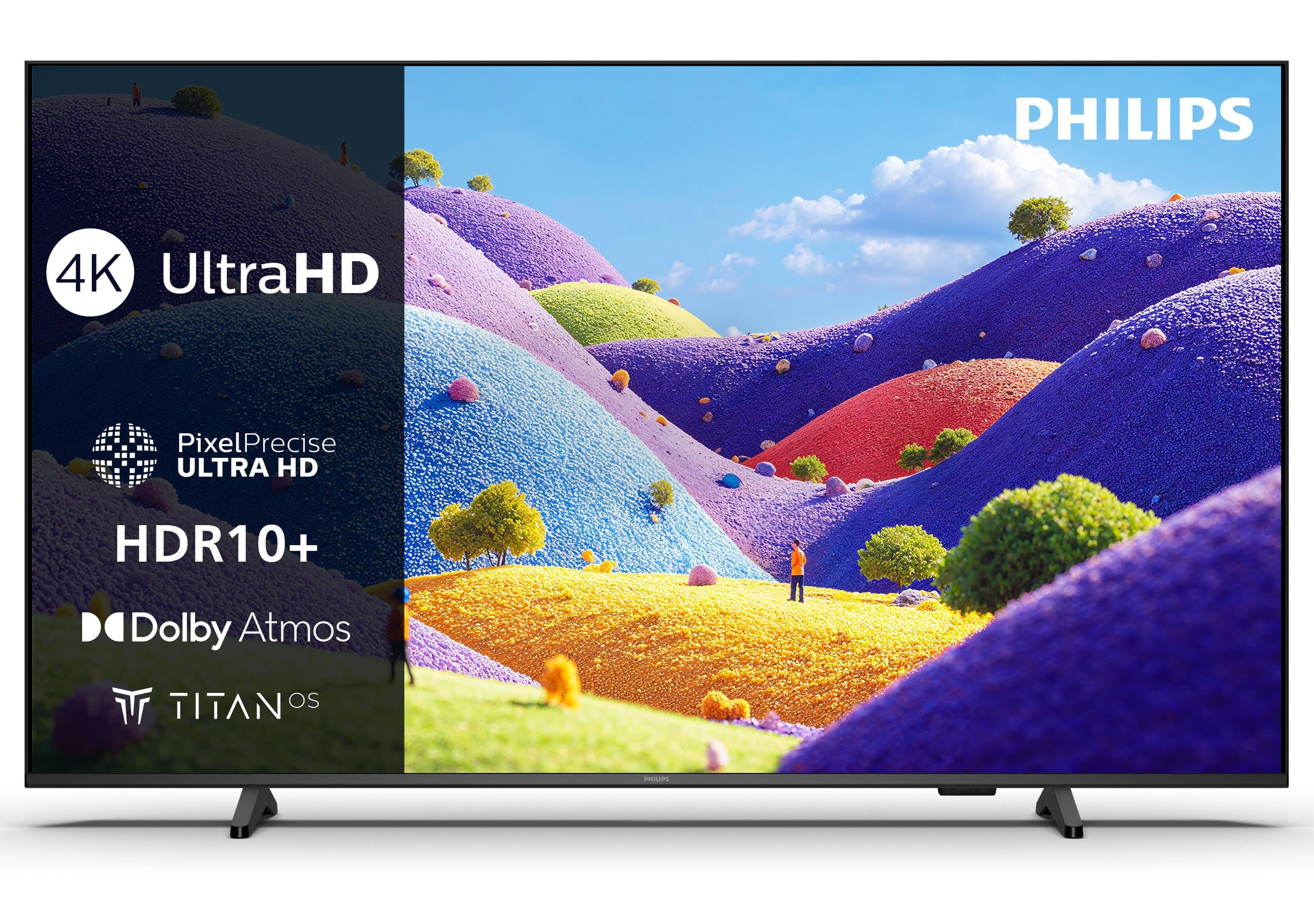 Philips 75" Fladskærms TV LED 4K HDR 10+ 75PUS7001/12 Fjernsyn Sort