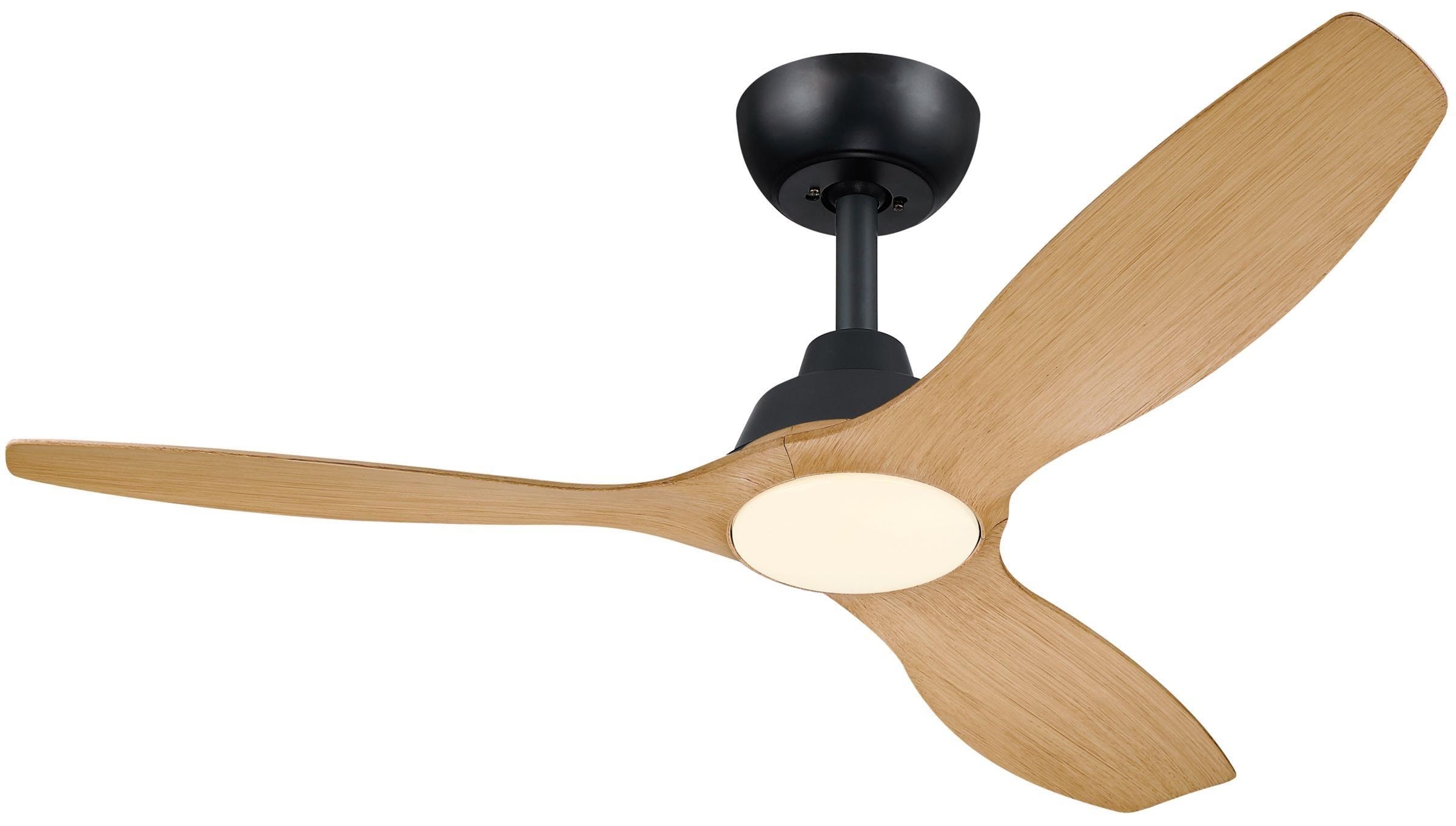 Philips Olas Fan ceiling 52' 35W+24W BK&Wood Lampe 929004750101