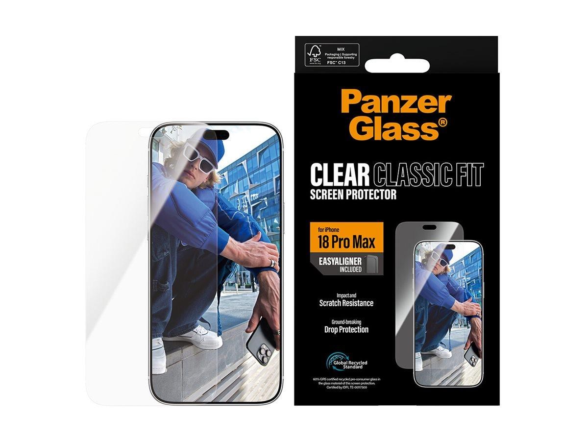 PanzerGlass Screen Protector Apple iPhone 18 Pro Max | Classic fit w. EasyAligner