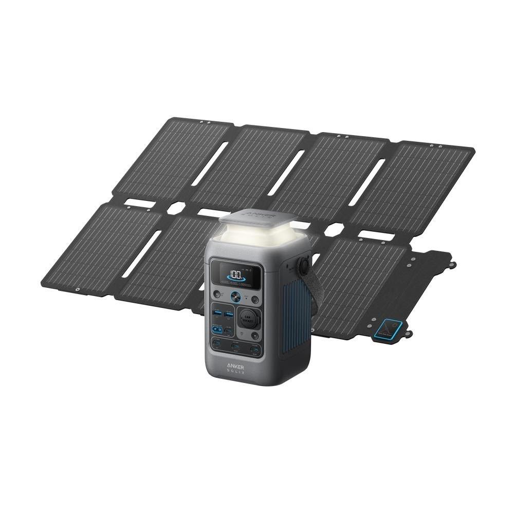 Anker SOLIX C300x DC + PS60 Solar Panel Bundle - 288Wh Power Station B1728311