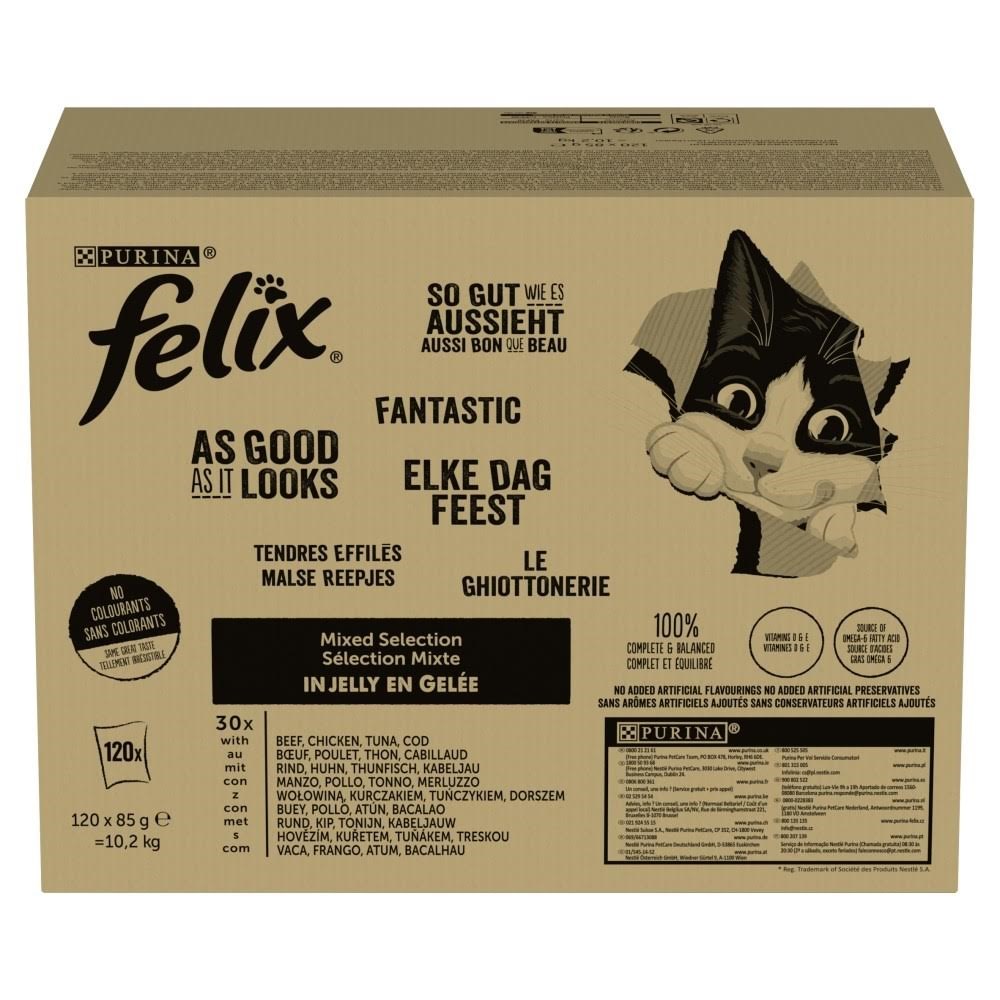 PURINA NESTLE Felix MIX 120x85g Katteudstyr 7613038578507
