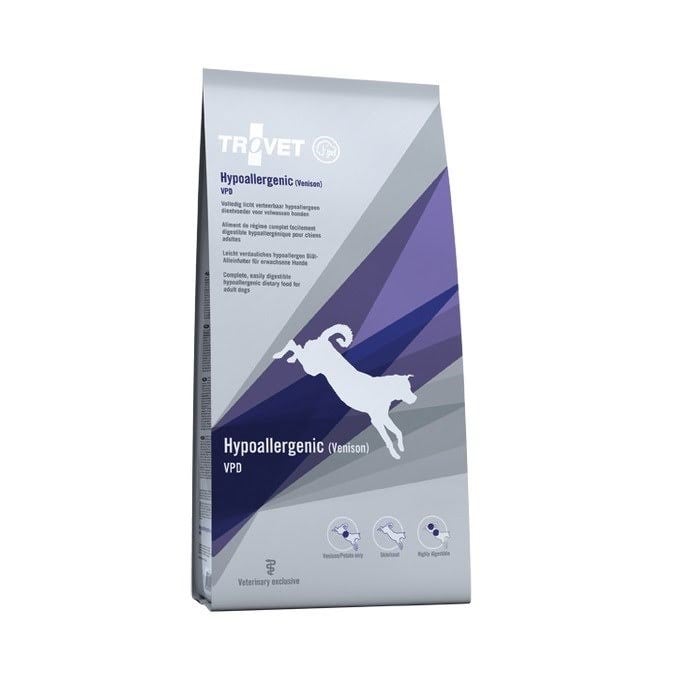 TROVET Hypoallergenic VPD with venison - dry dog food - 10kg Hundeudstyr 8413037376796