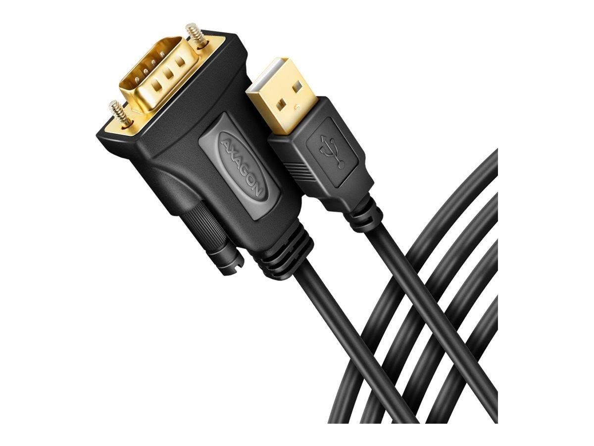 AXAGON - seriel adapter - USB - RS-232 Netværksadapter ADS-1PQN