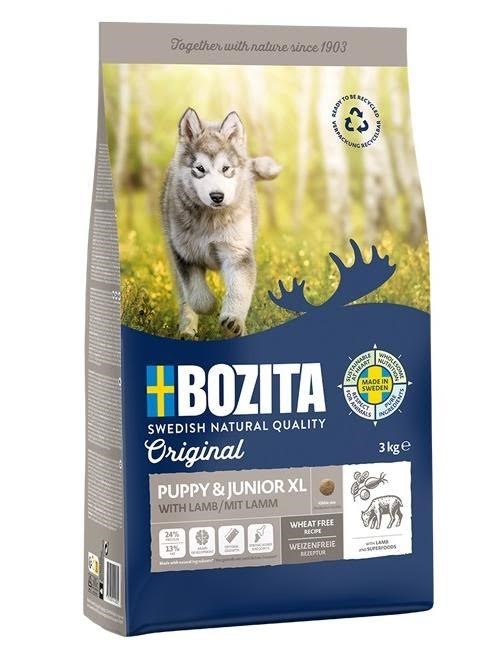 BOZITA Original Puppy & Junior XL Lam - tør hundefoder - 12kg Hundeudstyr 7311030411326