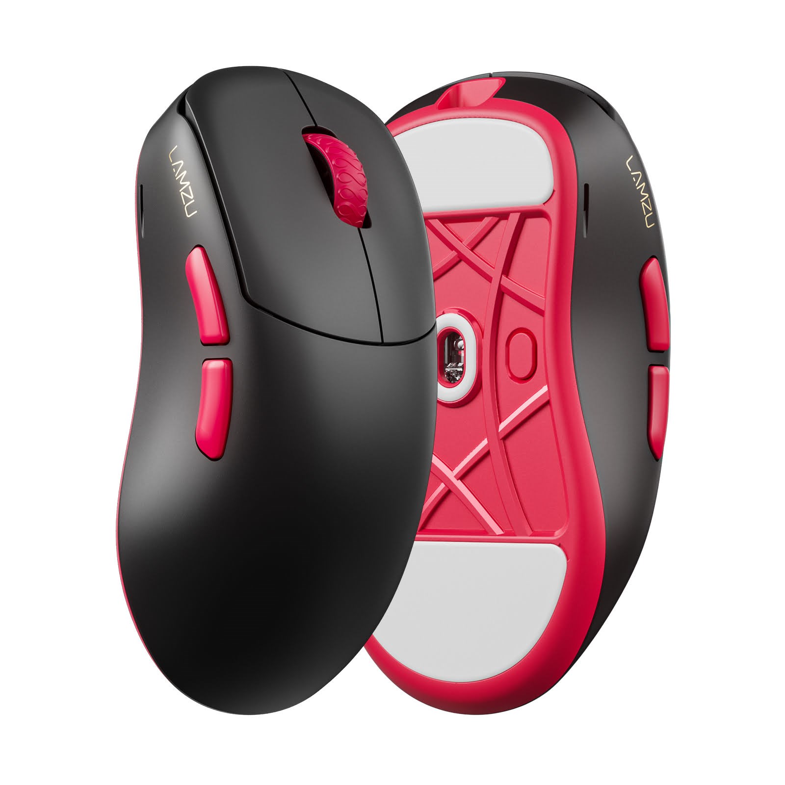 Lamzu Thorn V2 (Black/Red) - Gaming Mus - Optisk - 5 knapper - Sort Mus 6975637430886