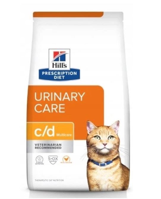 Hill's PRESCRIPTION DIET Feline c/d Urinary Care Multicare Tør kattefoder Kylling 8kg Katteudstyr 052742042213