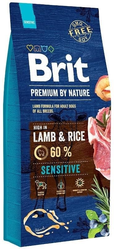 Brit Premium by Nature Sensitive Lamb with rice - dry dog food - 15 kg Hundeudstyr 8595602526642