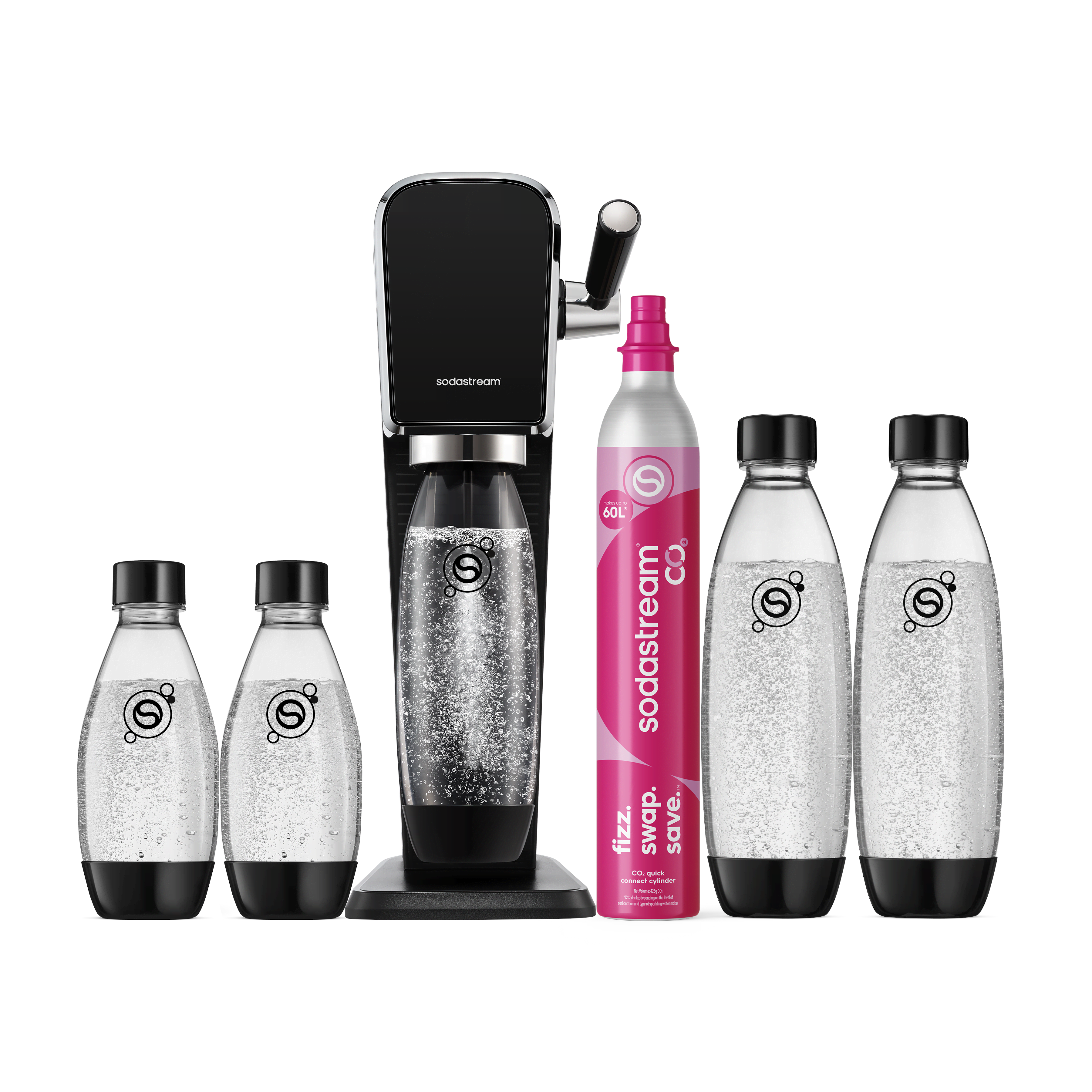 Sodastream Art ValuePack Sodavandsmaskine Sort 1013515770