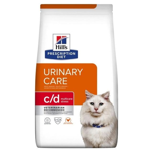 Hill's PRESCRIPTION DIET Feline c/d Urinary Care Multicare Stress Dry cat food Chicken 3kg Hundeudstyr 052742044330