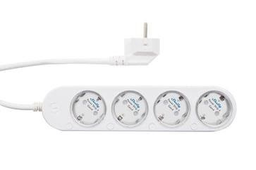 Shelly Power Strip Gen4 White - WiFi & Zigbee smart stikdåse Smart Home Shelly_PS4_Gen4_w