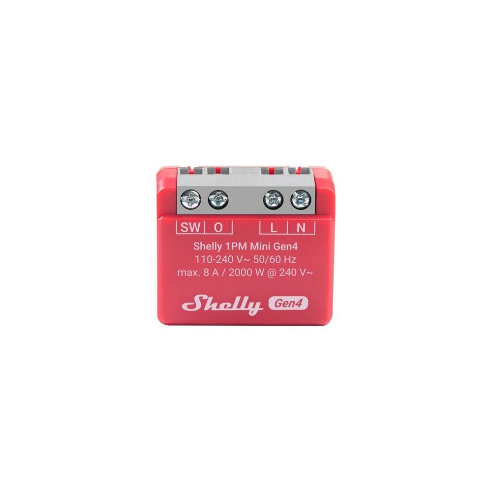 Shelly 1PM Mini Gen4 - WiFI & Zigbee relæ med effektmåling (230VAC) Smart Home Shelly_1PM_Mini Gen4