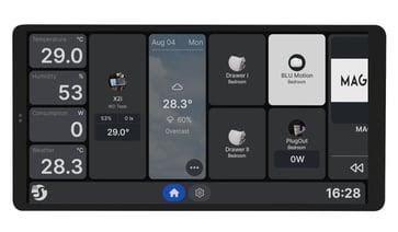 Shelly Wall Display X2i Black - WiFi touch skærm Smart Home Shelly_WD_X2_b