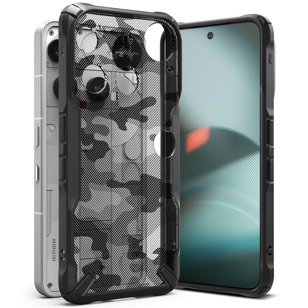 Ringke Fusion X Case for Nothing Phone 3 - Grey and Black Mobilcover 8800293859291