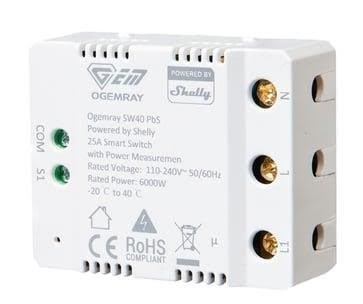 Shelly Smart relay 25A - Powered By Smart Home ShellyX_SW40
