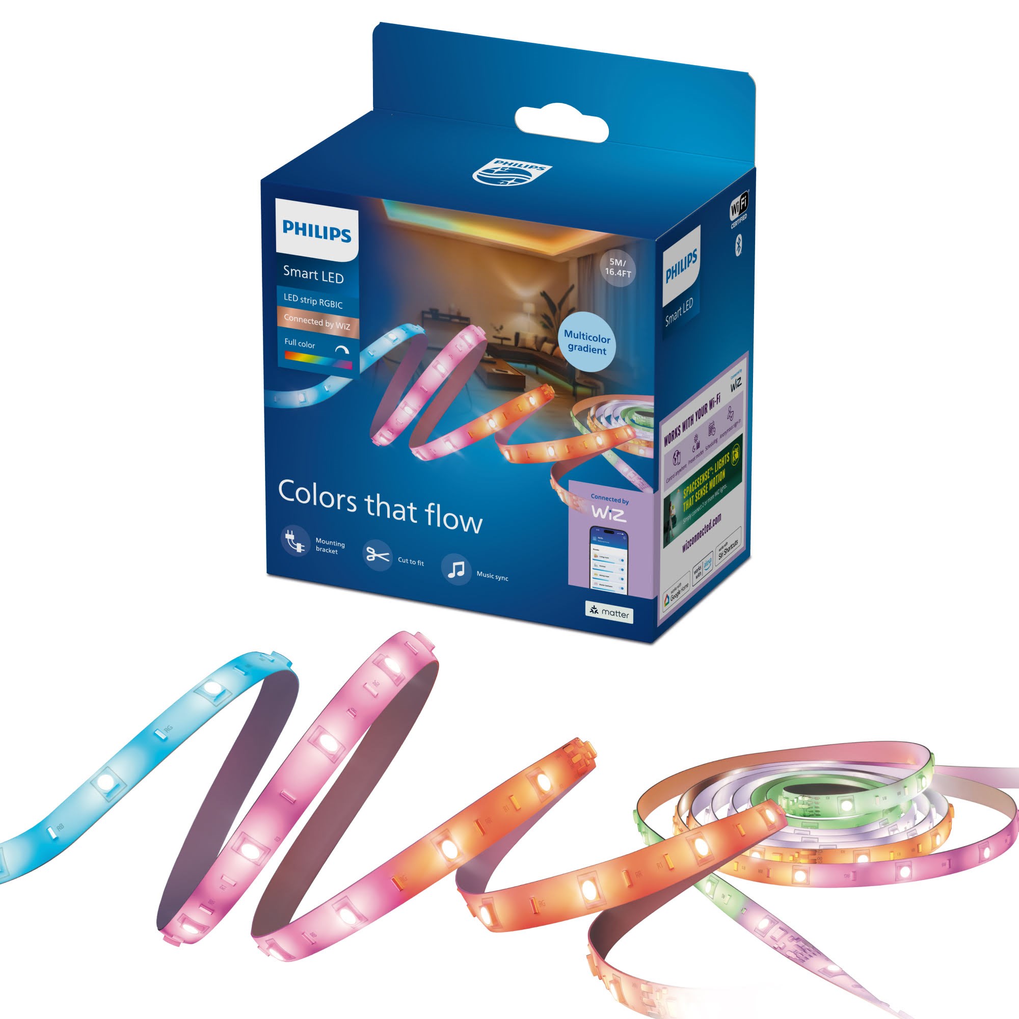 Philips Smart Lighting RGBIC LED-strip 10 m Smart Home 929004140021