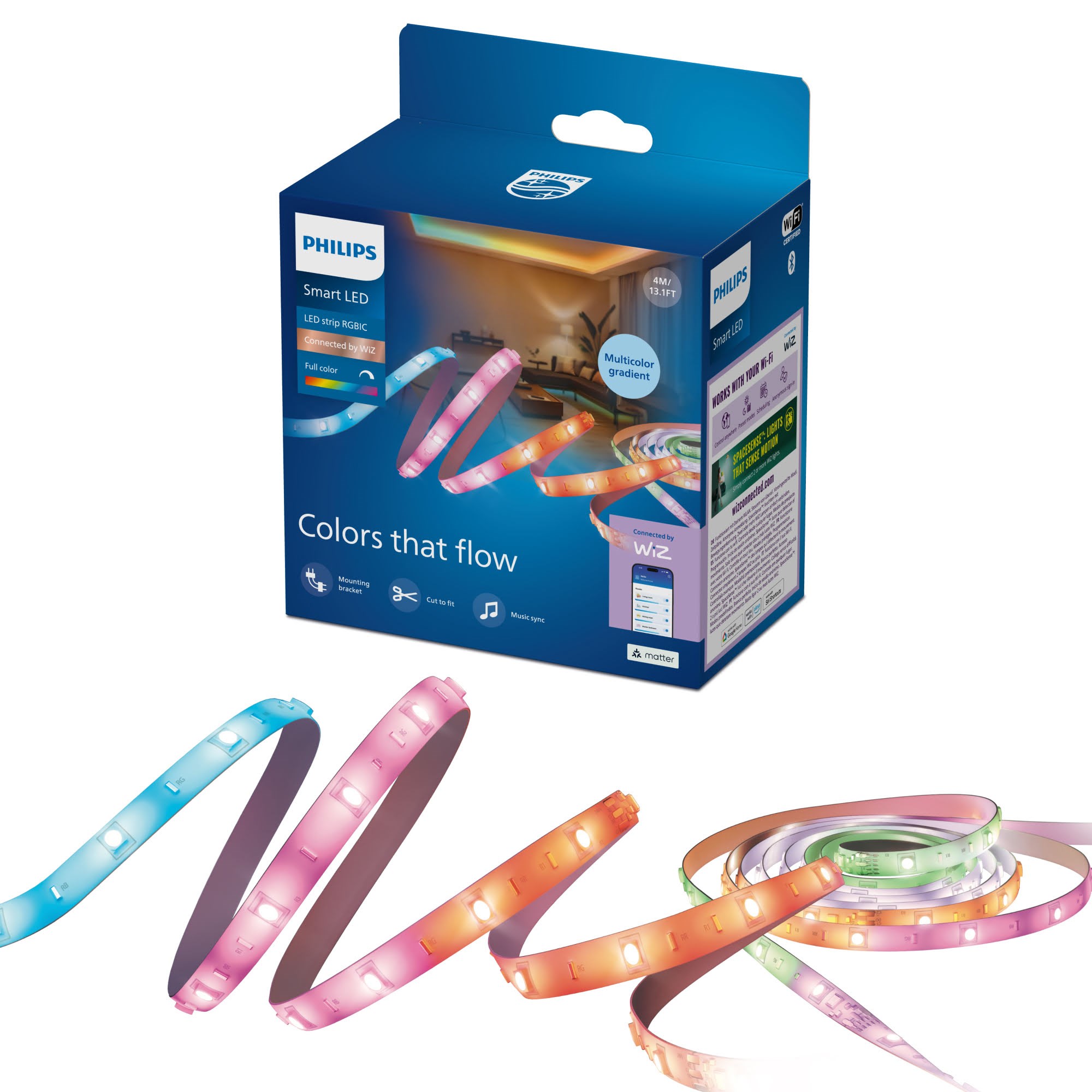 Philips Smart Lighting RGBIC LED-strip 4 m Smart Home 929004706621