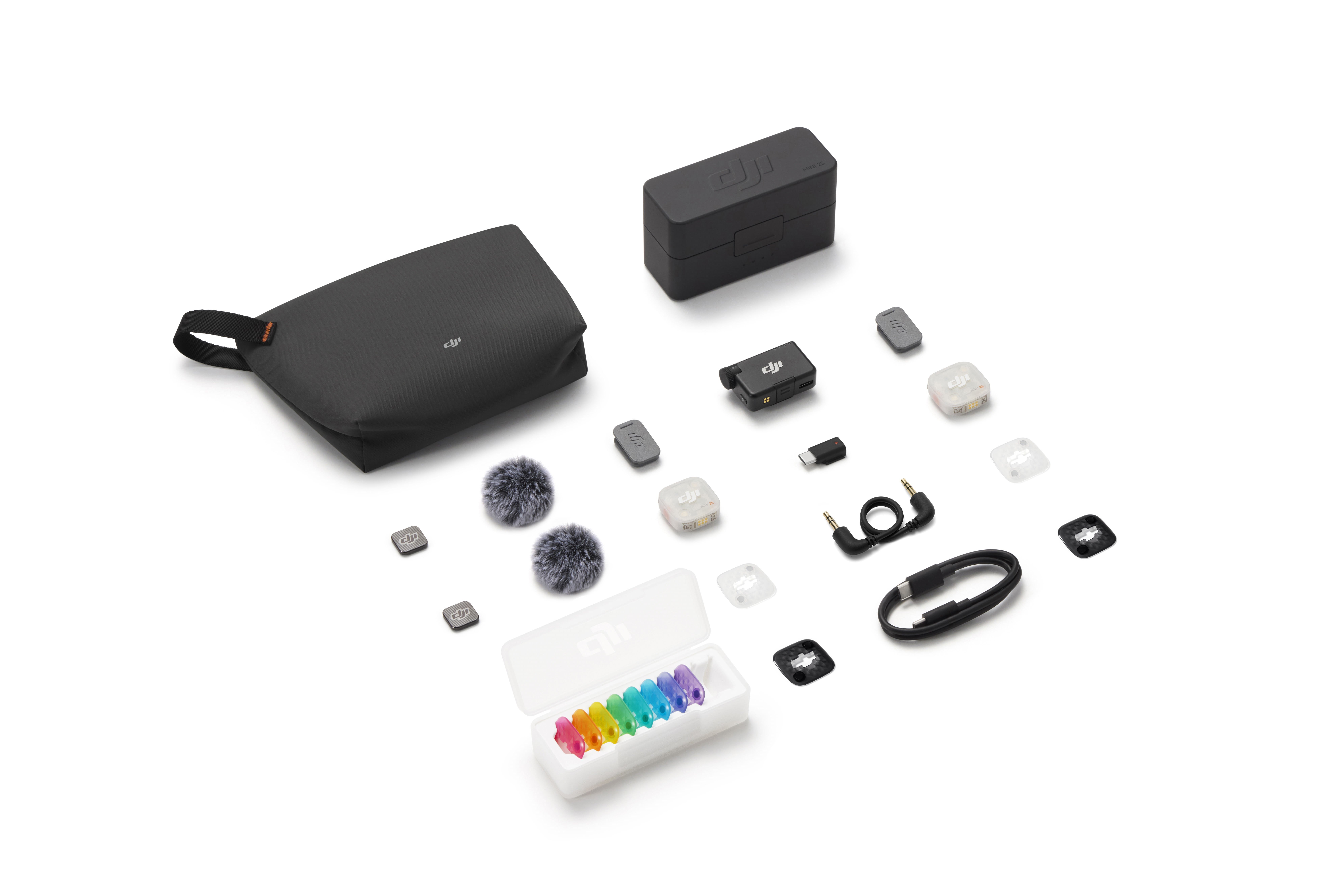 DJI Mic Mini 2S (2 TX + 1 RX + Charging Case) Mikrofon Sort CP.RN.00000538.01