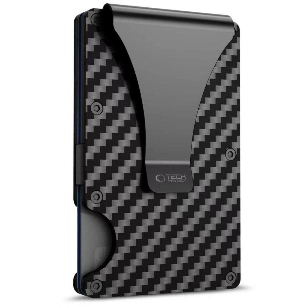 Tech-Protect Thorn RFID Carbon Wallet - Black Mobil Tilbehør 5906302323869