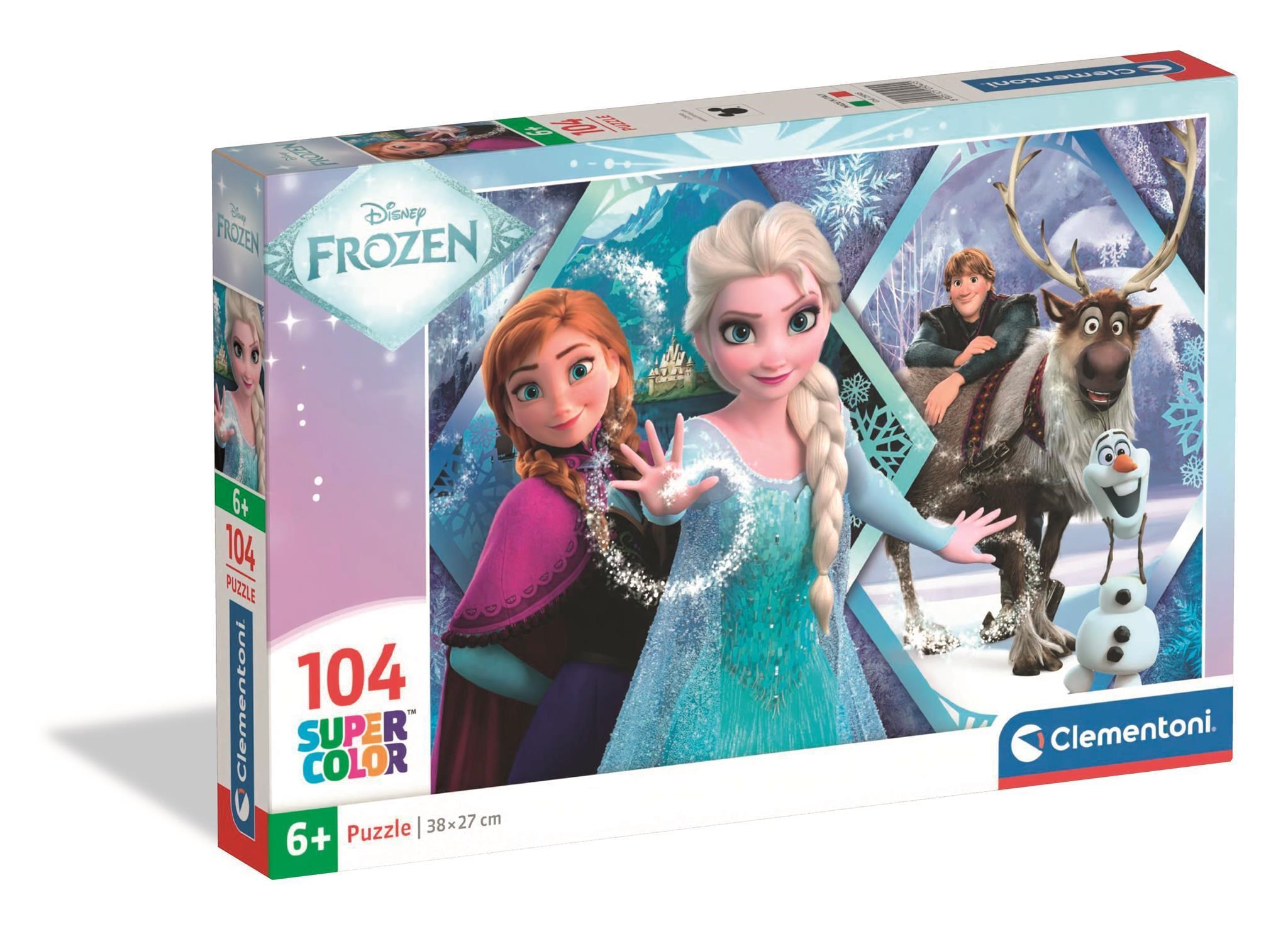 Clementoni Puslespil Frozen, 104 brikker 2D Puslespil Puslespil 25045