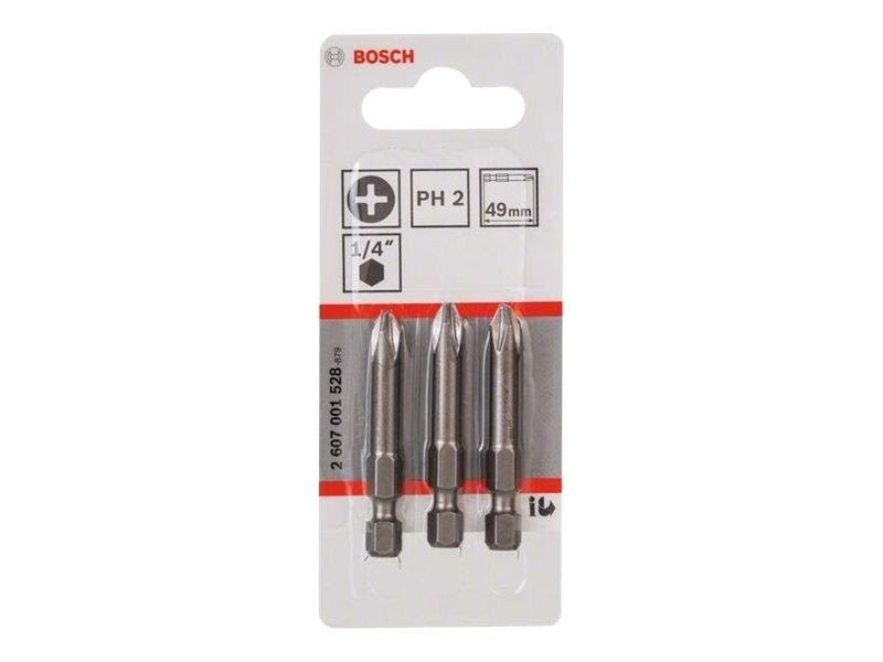 Bosch screwdriver bit set - 3 pieces Bor Og Bits 2607001528