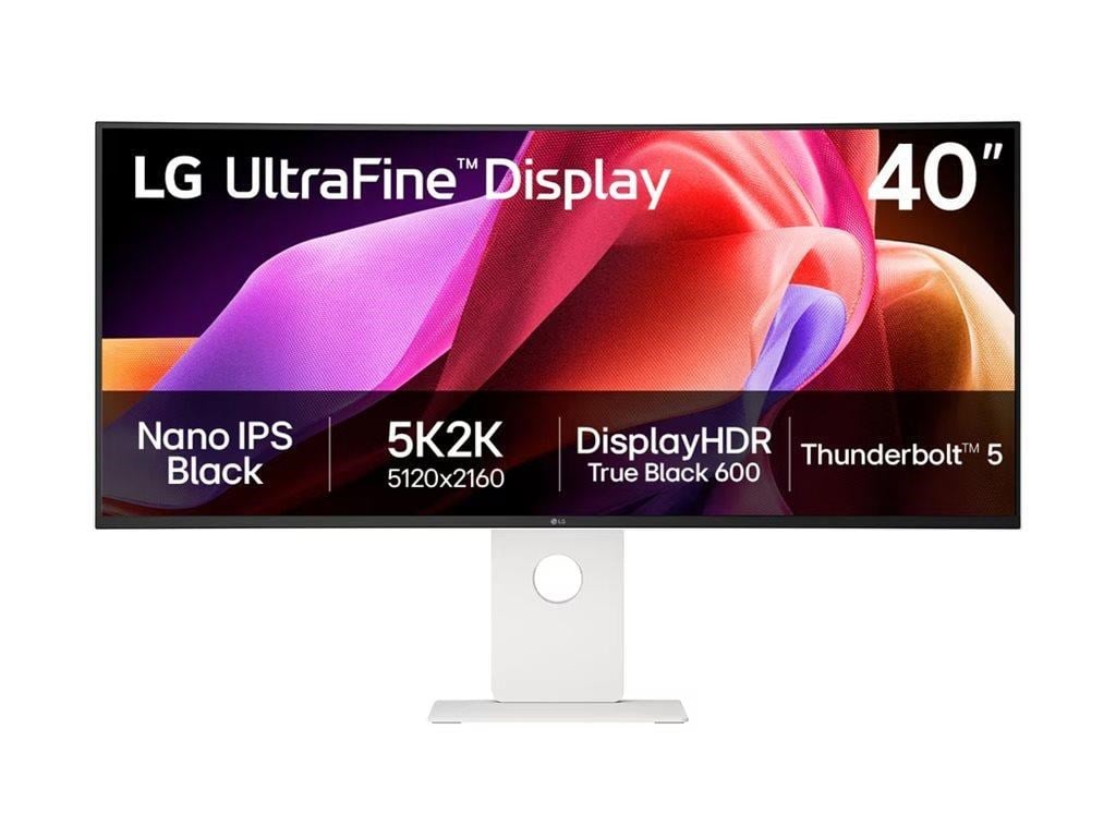 40" LG UltraFine 40WT95UF-W - LED monitor - curved - 5K - HDR Computerskærm White