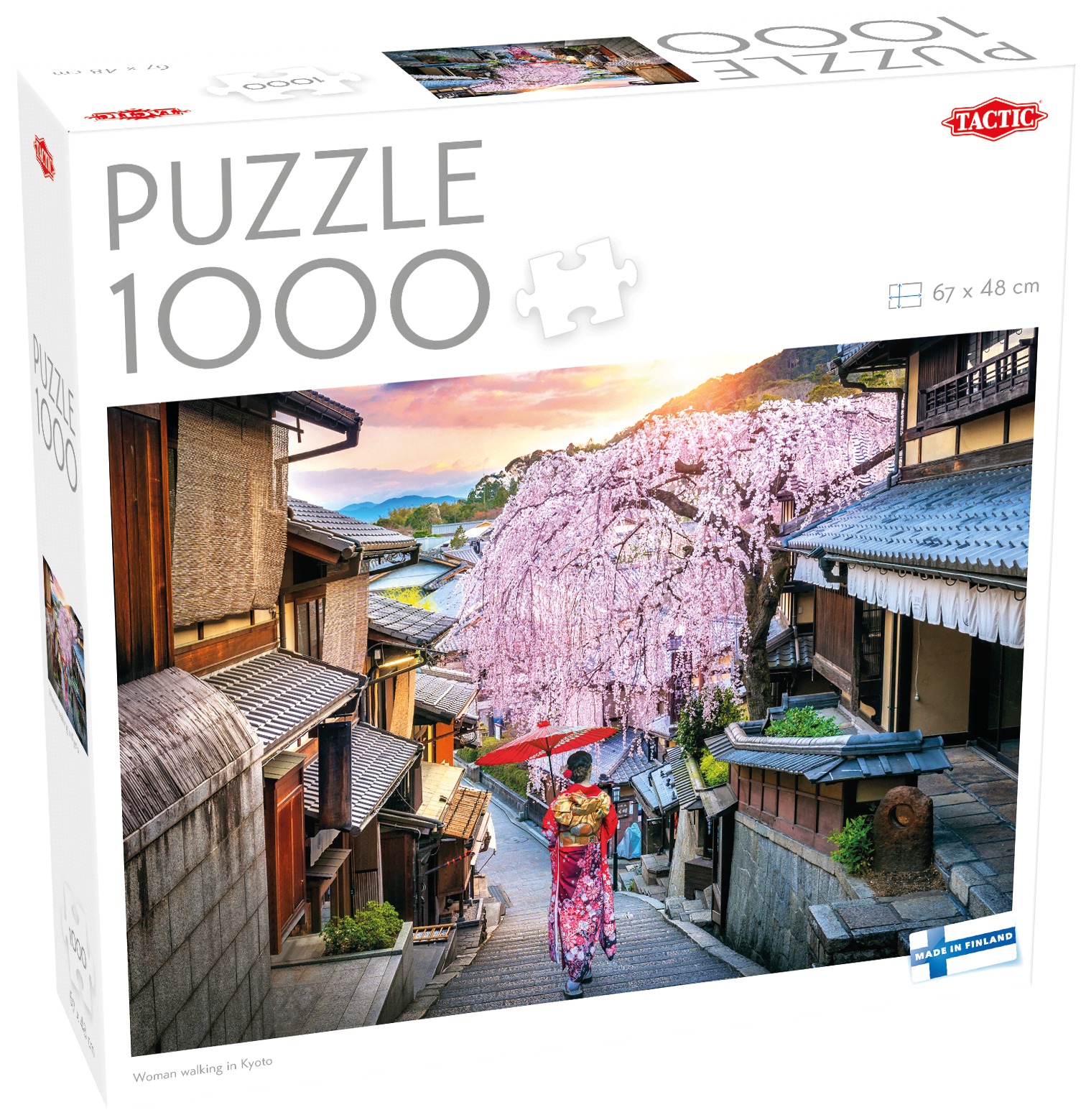 Tactic 1000 pcs puzzle: Woman walking in Kyoto Puslespil 59228