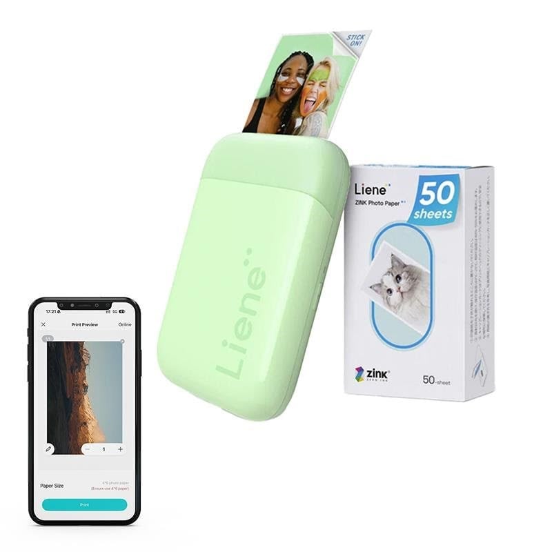 Liene Pearl 2x3" Bærbar fotoprinter (Green) Printer KW001-65024