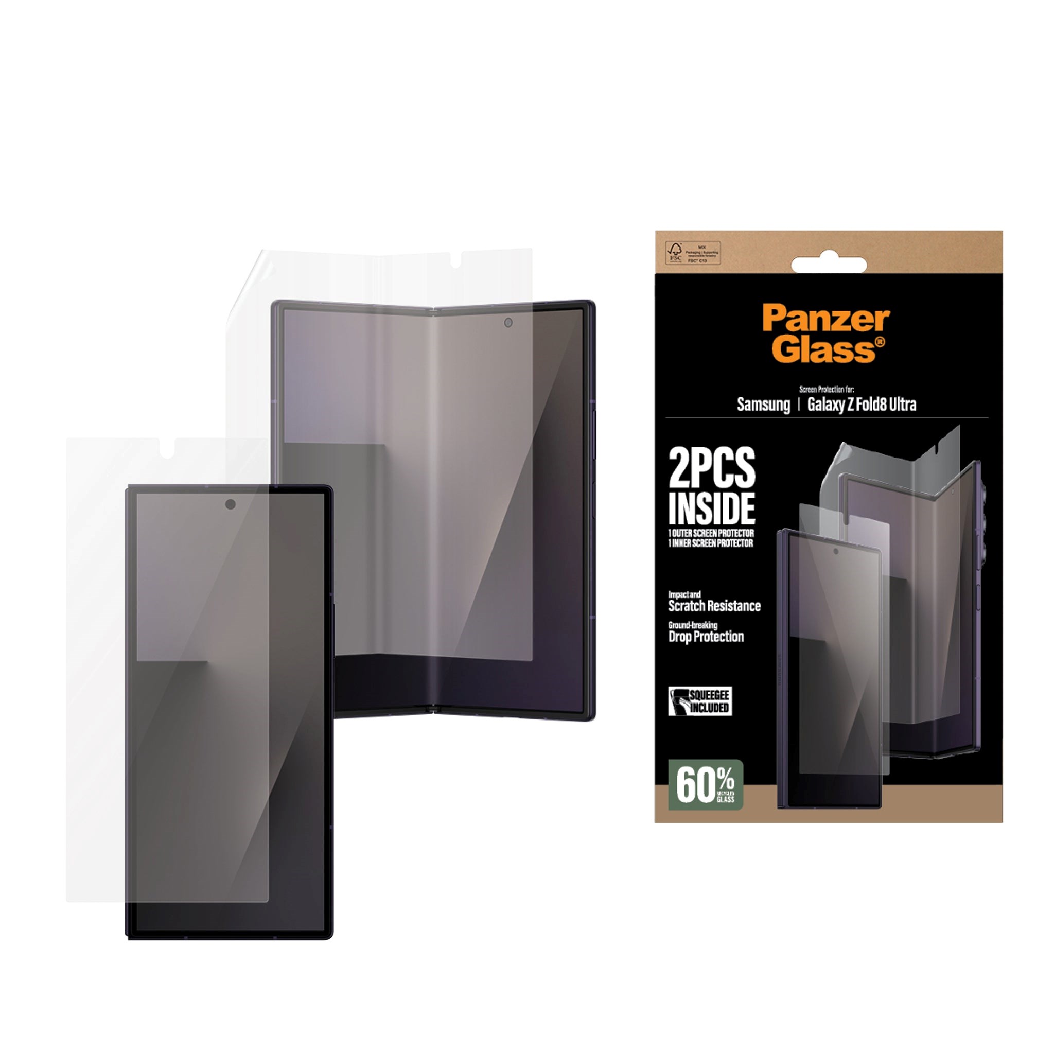 PanzerGlass Screen Protector Samsung Galaxy Z Fold8 Ultra | Glass & Film