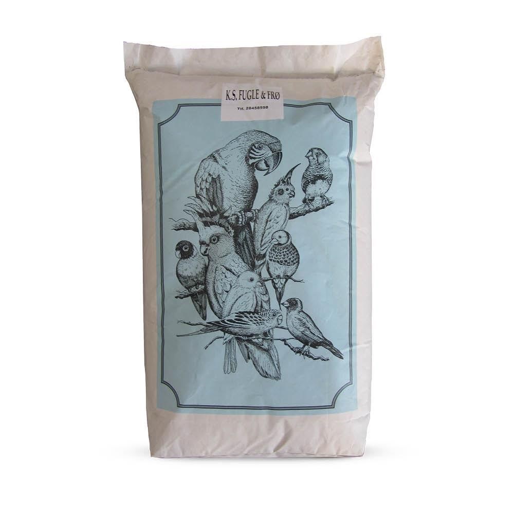 KS Fugle & Frø K.S. Undulat 25 kg Fuglefoder Snacks Vitaminer 0392
